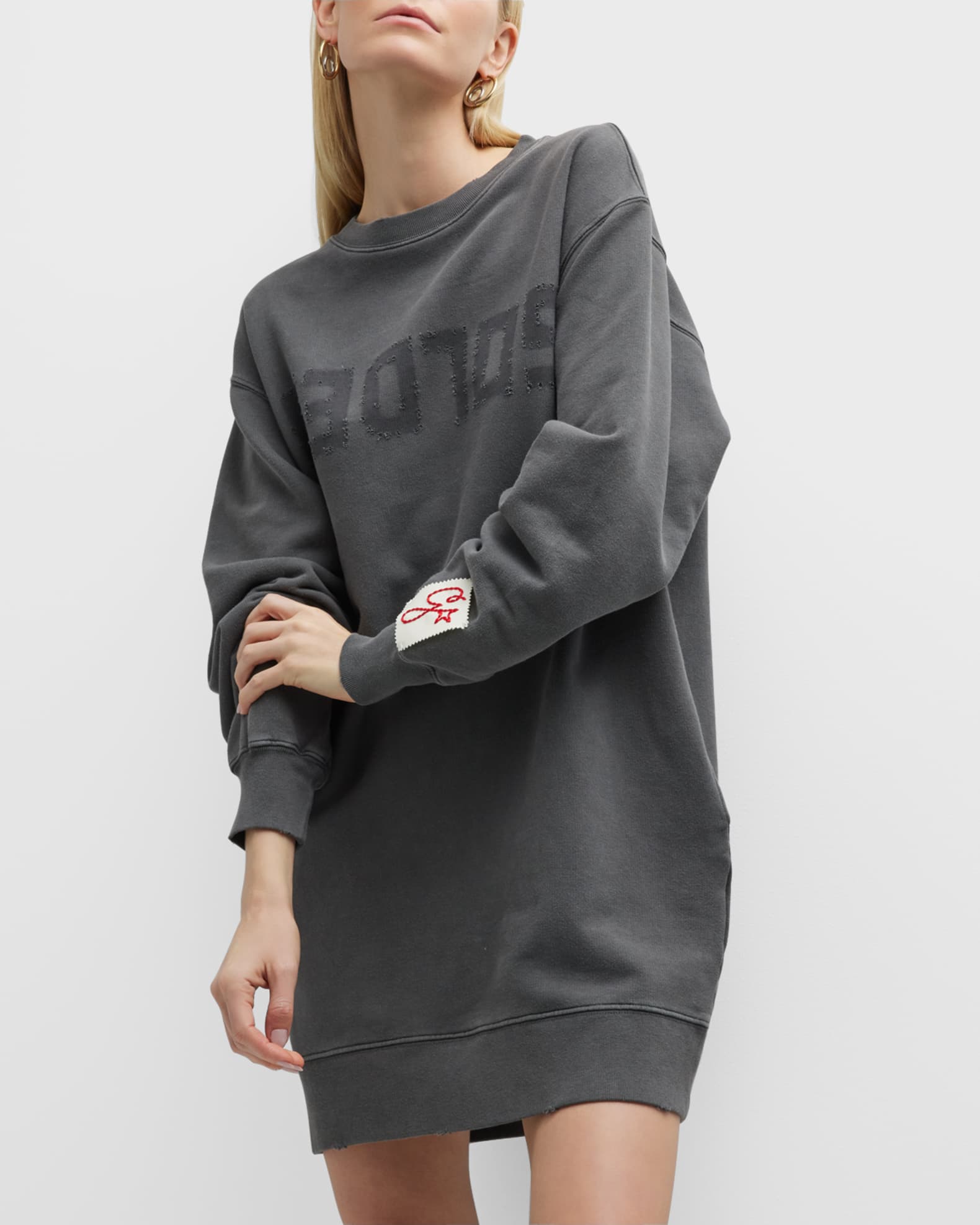 Mini sweatshirt dress on sale