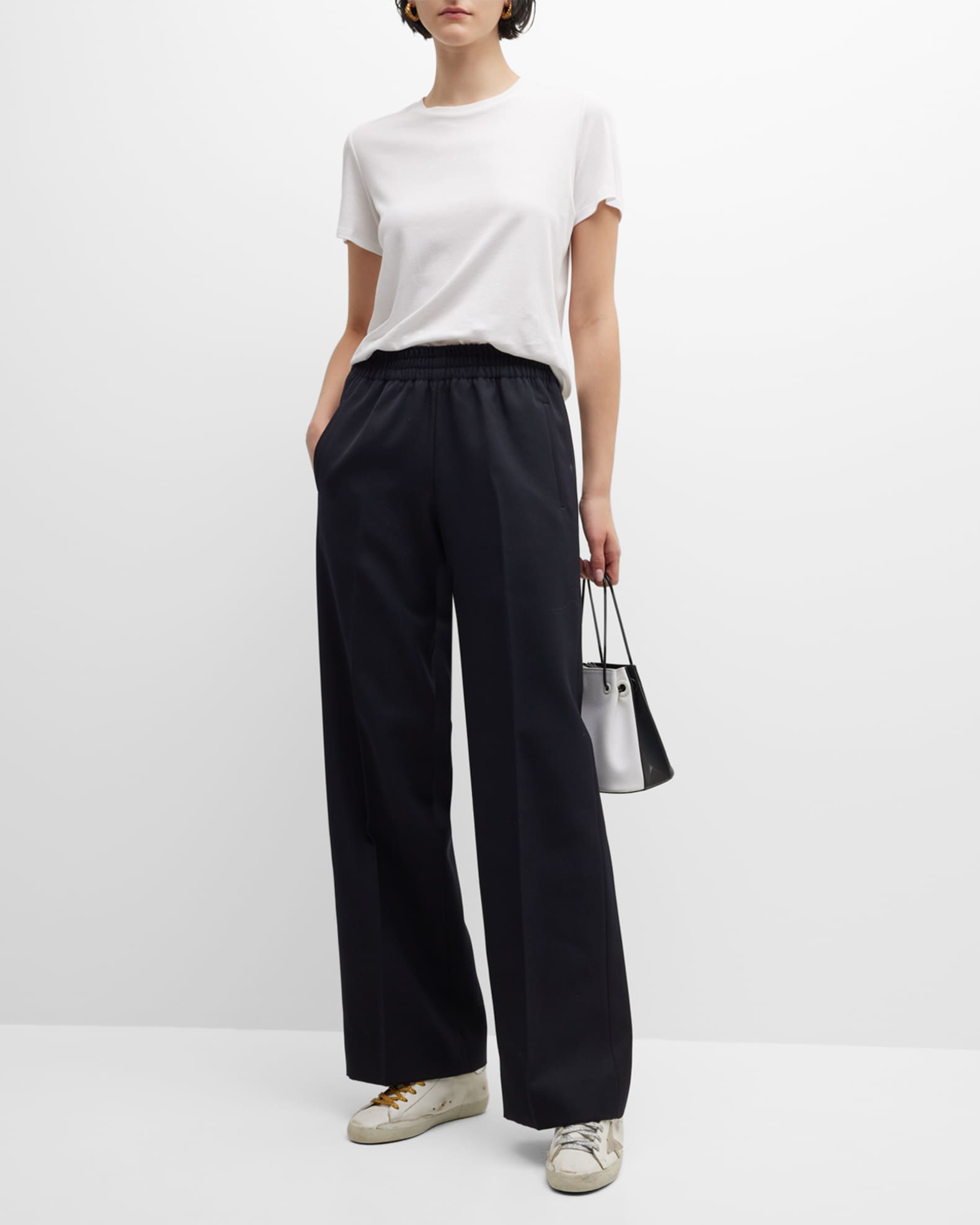 Golden Goose Golden Compact Gabardine Wool Jogging Pants | Neiman  