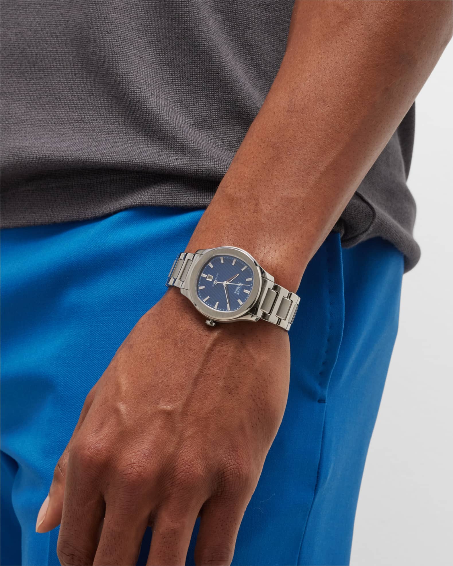 Polo 36mm Stainless Steel Blue Dial Watch 1