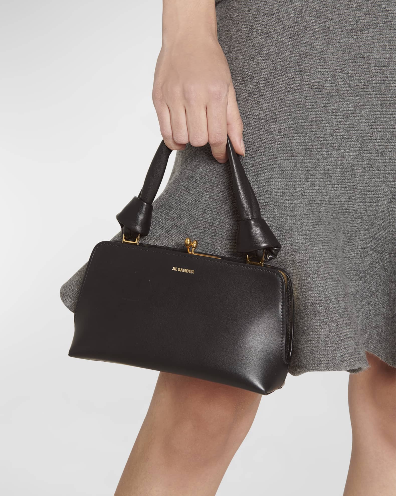 Jil Sander Goji Mini Knot Top-Handle Bag | Neiman Marcus