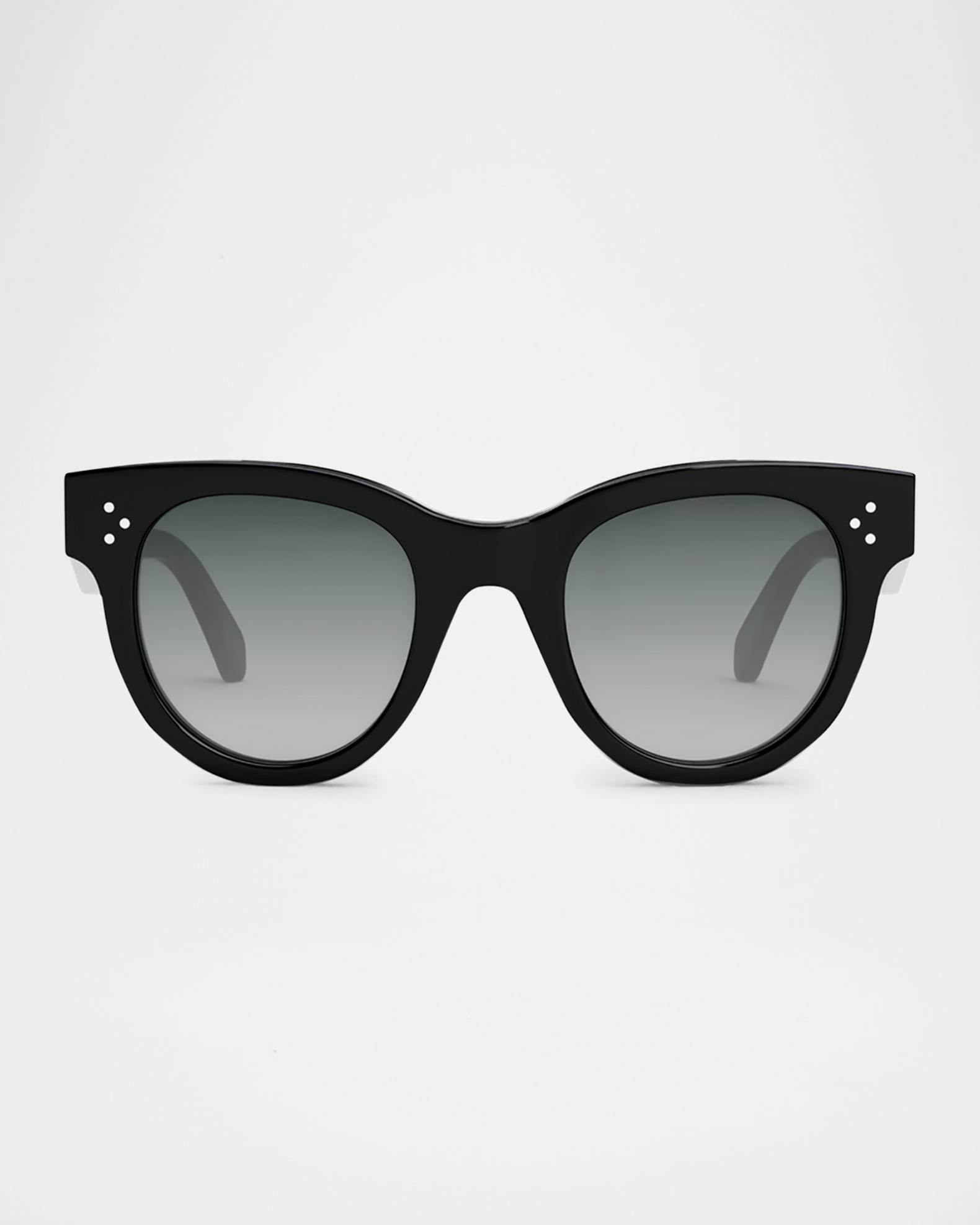 Celine Tortoiseshell Acetate Sunglasses with Dark Lenses CELINE EYEWEAR Maxi Triomphe round-frame tortoiseshell  main image 3
