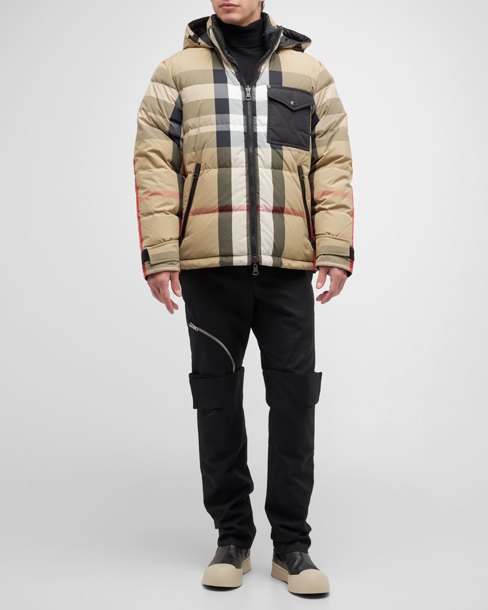 Men s Rutland Reversible Check Puffer Jacket