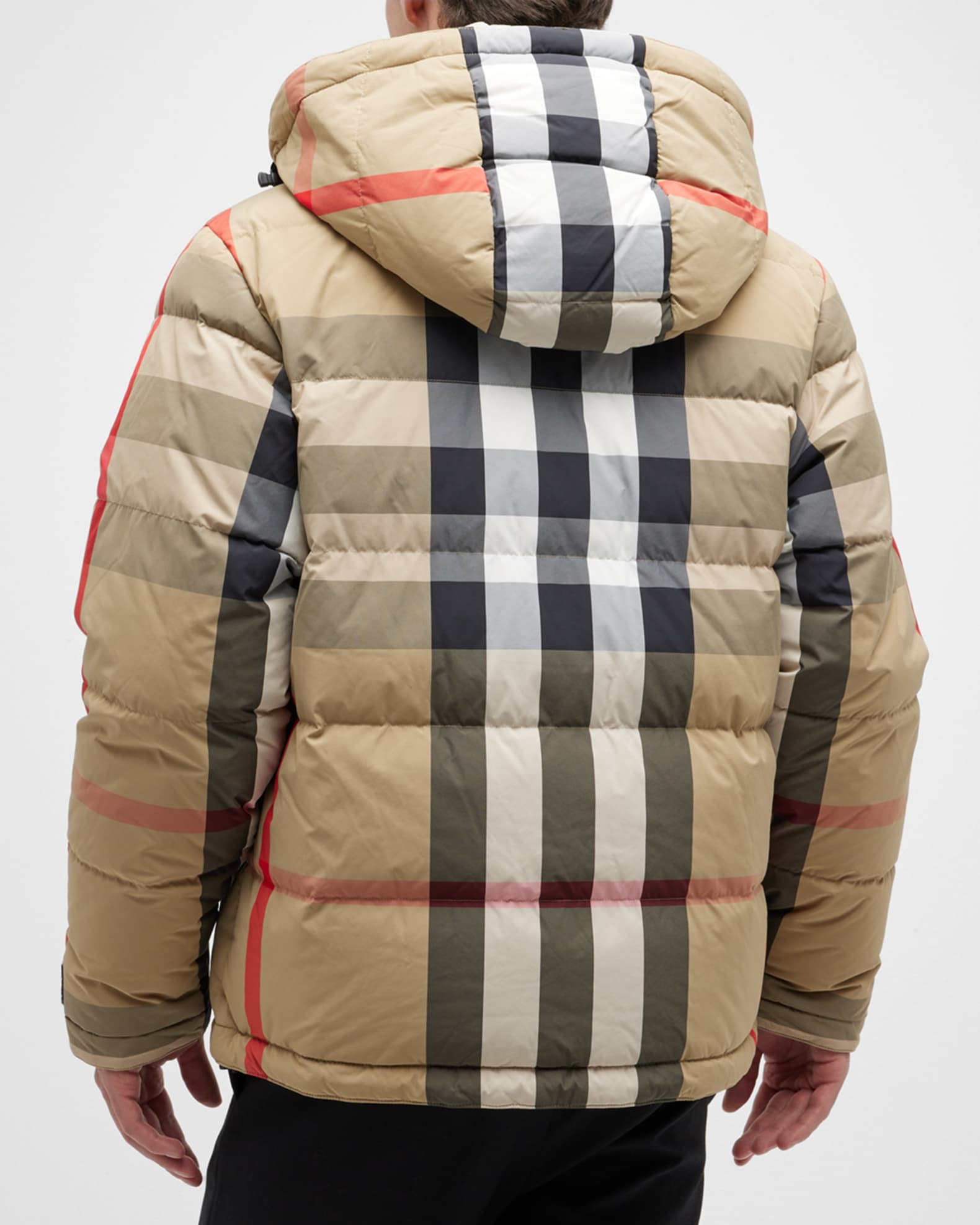 Burberry Men s Rutland Reversible Check Puffer Jacket Neiman Marcus