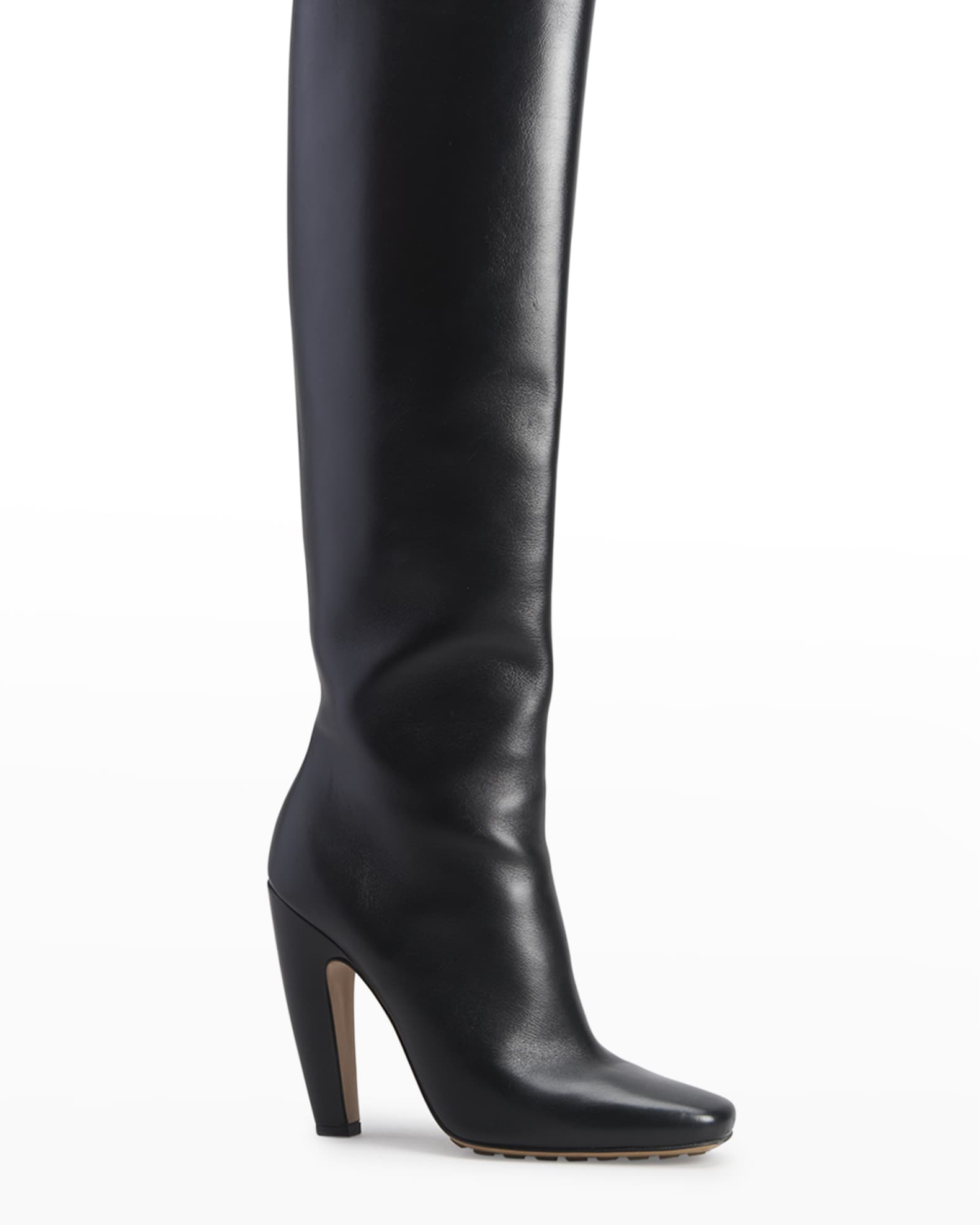 Bottega Veneta Leather Knee Boots | Neiman Marcus