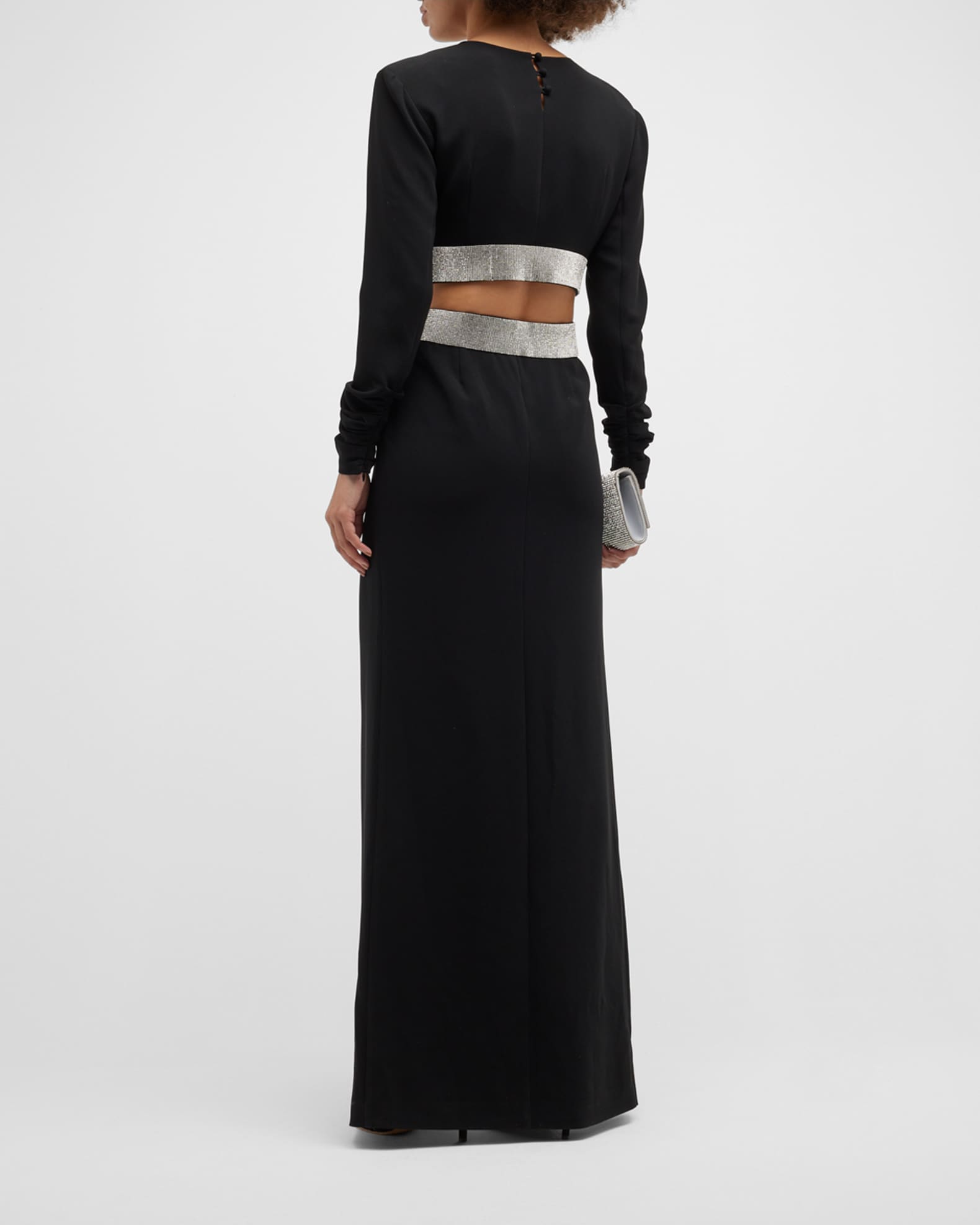 ladies brown dress trousers Odelle Chiffon Bridesmaid Maxi Dress main image 0
