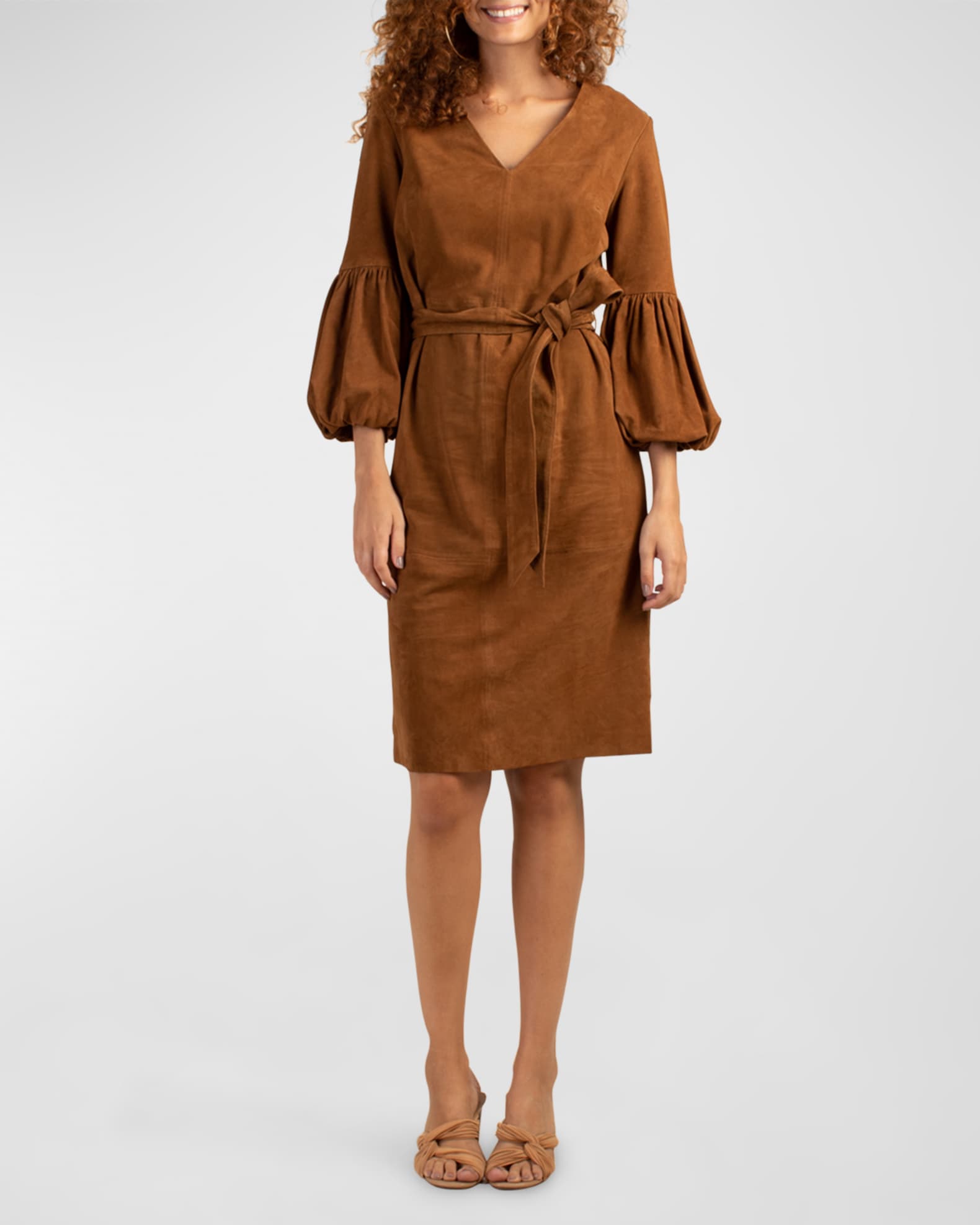 Trina Turk Priya Belted Midi Dress Neiman Marcus