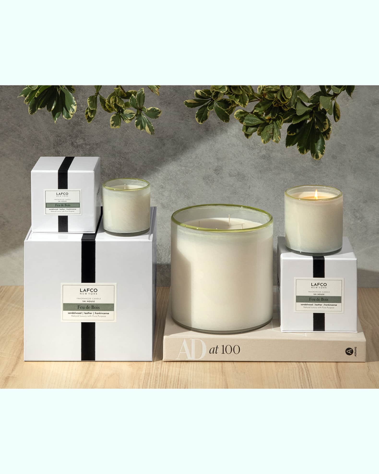 LAFCO New York Feu de Bois Luxe 4Wick 86oz Candle Neiman Marcus