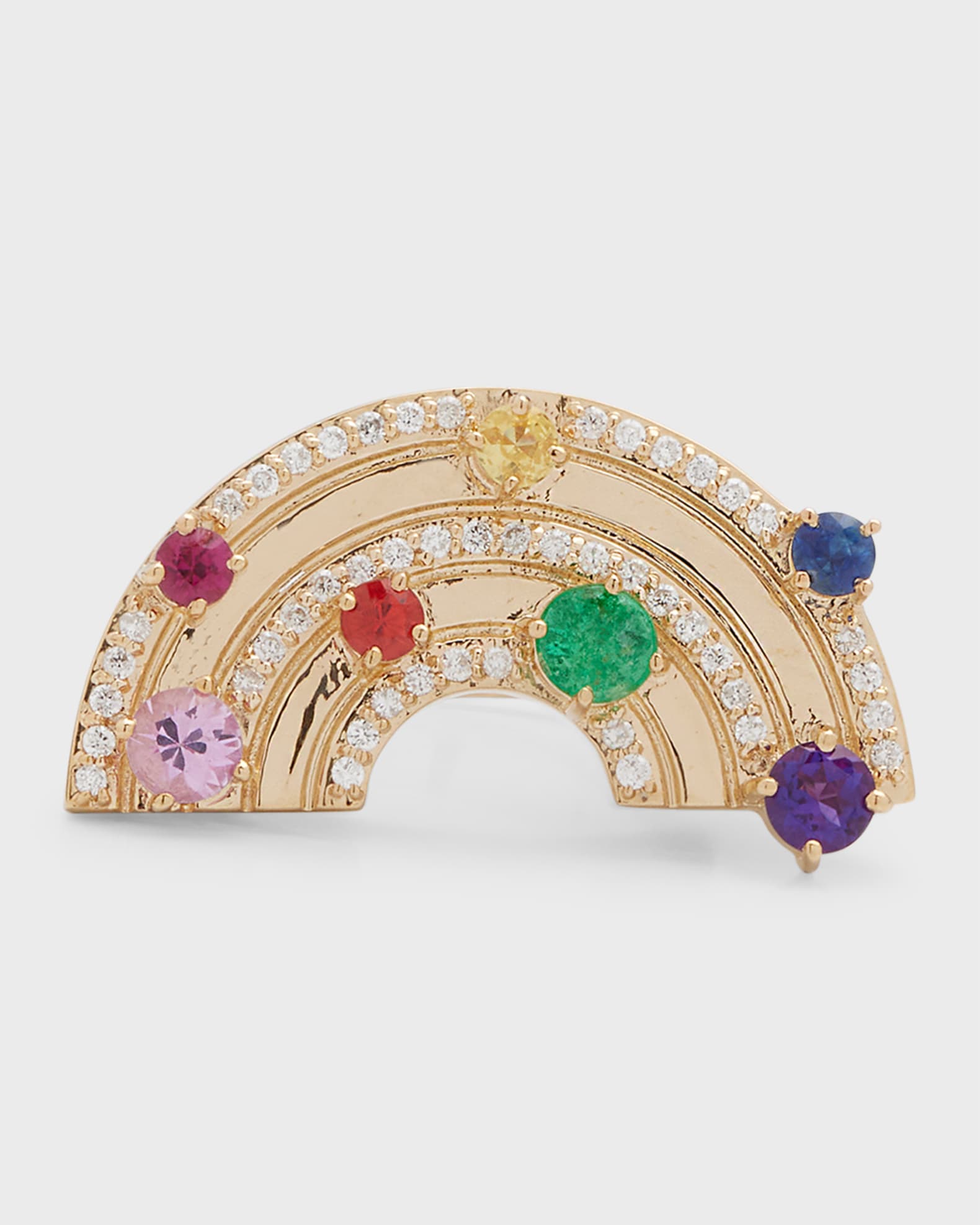 14K Rainbow Block Ring 0