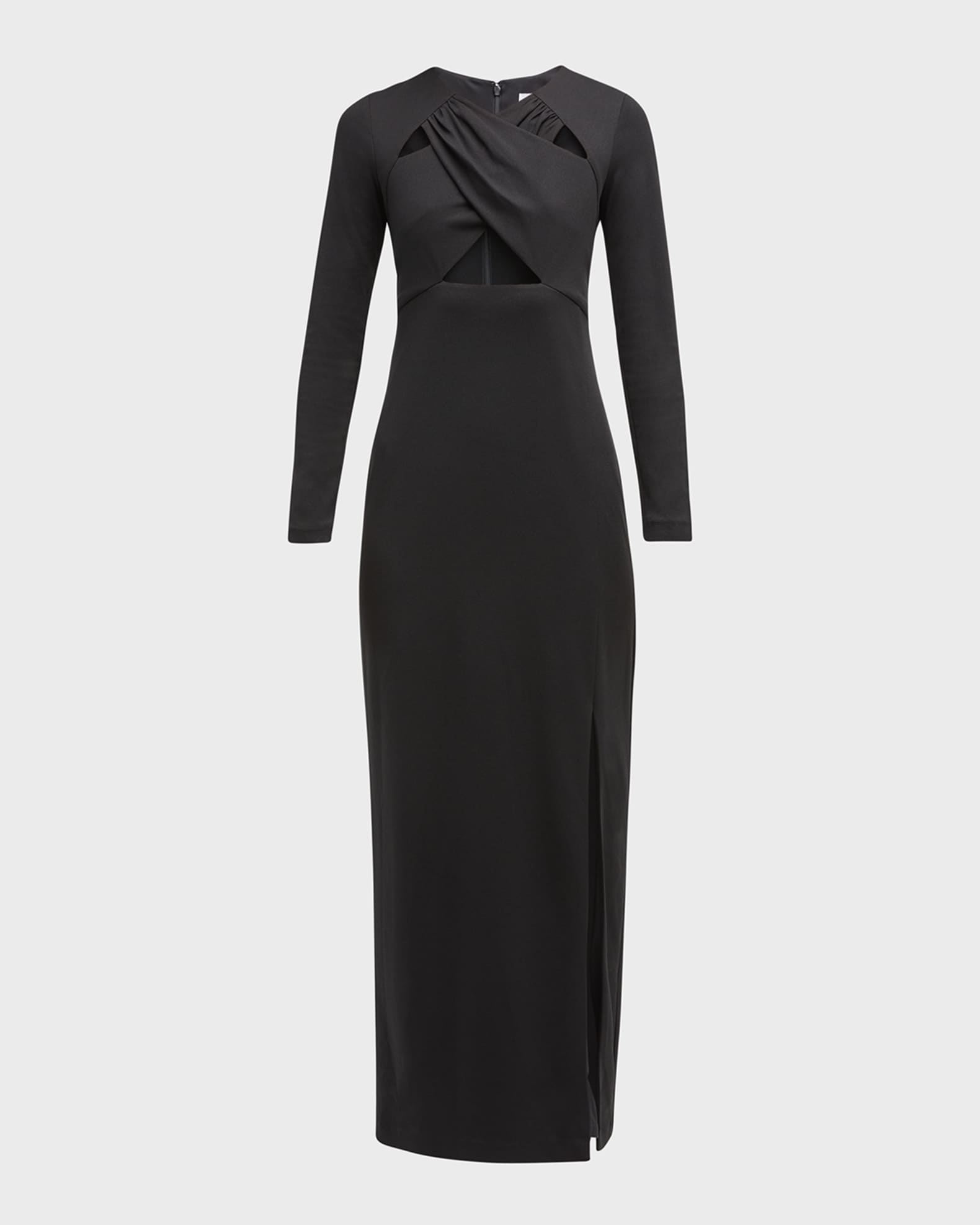 One33 Social X Front Crepe Gown | Neiman Marcus