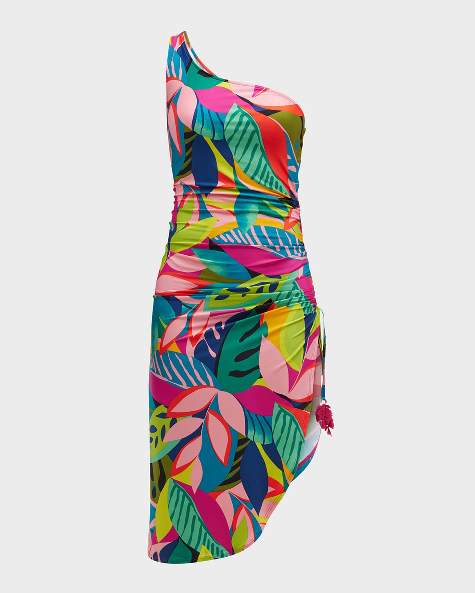 Trina Turk Rainforest Asymmetric Bodycon Dress | Neiman Marcus
