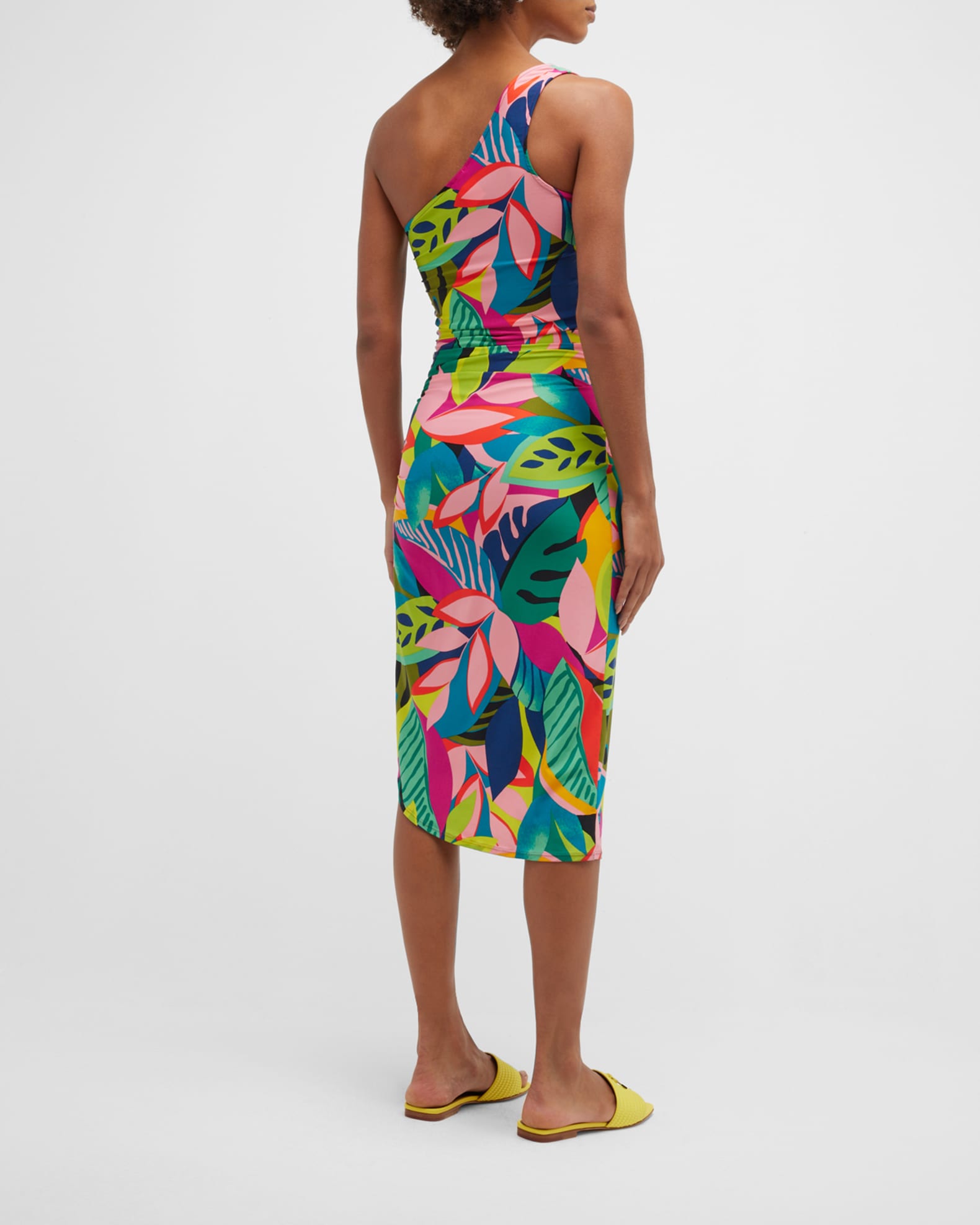Trina Turk Rainforest Asymmetric Bodycon Dress | Neiman Marcus