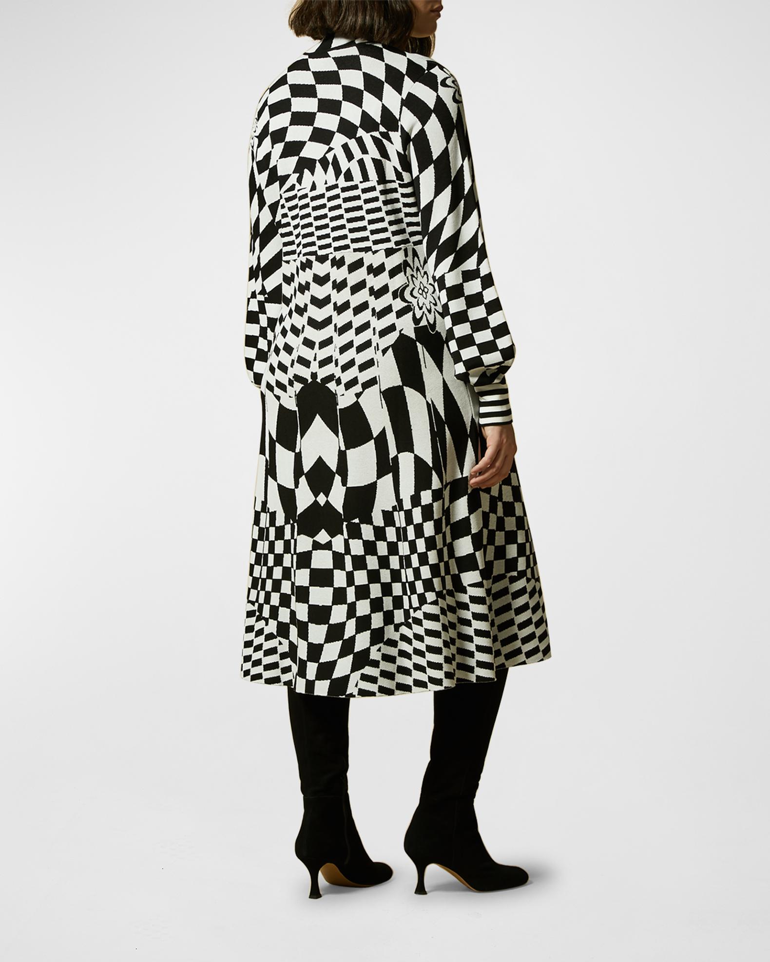 Marina Rinaldi Plus Size Grafico Checkerboard ALine Dress Neiman Marcus