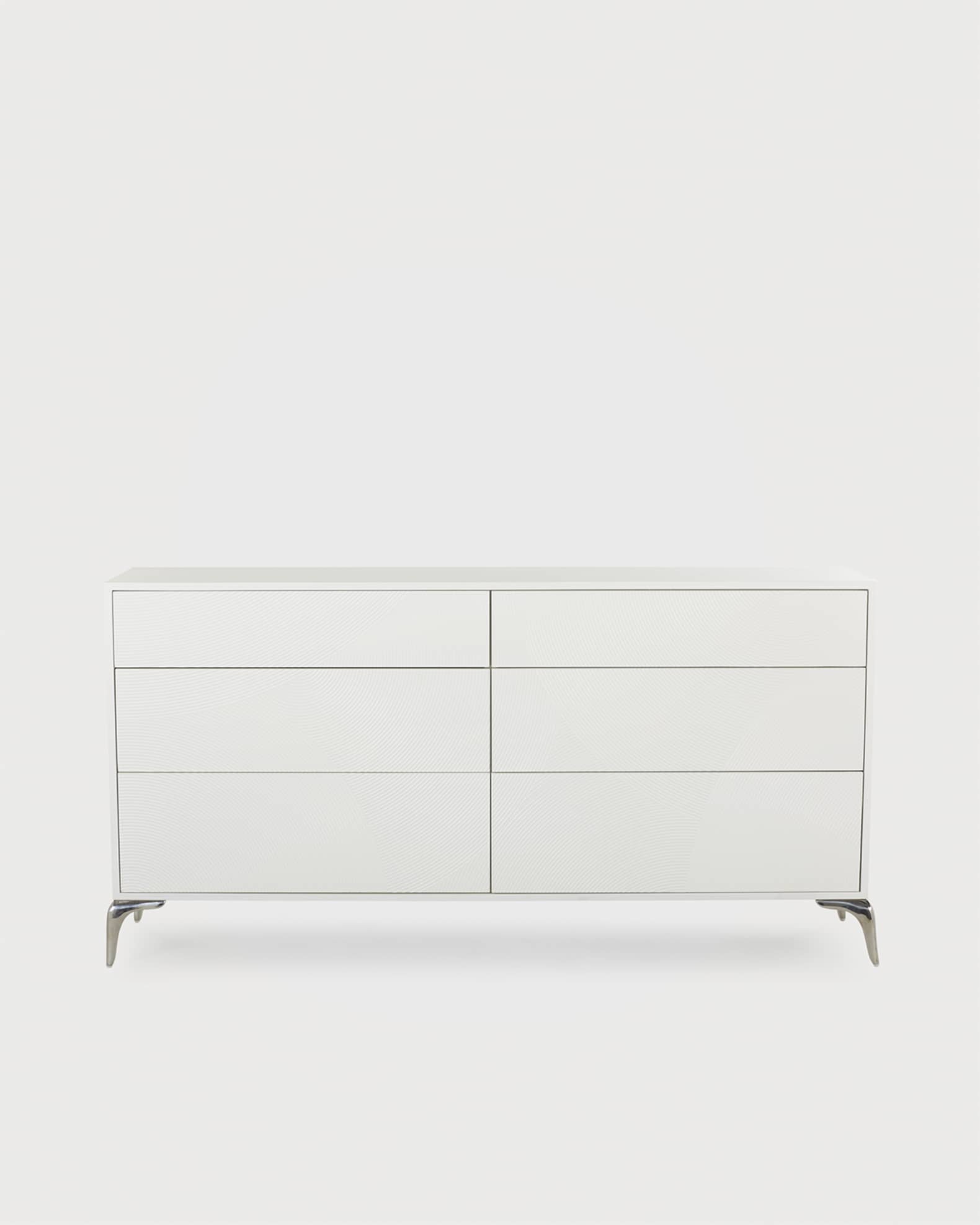 long white dresser ZORPLIX 10 Drawer for Bedroom, 55" Dresser Chest of Drawers, Large High Gloss Modern Storage Cabinet with Big Drawers Handle Free, Living Room, Entryway, Hallway : Home & Which can easily charge mobile phones Shop White Lacquer - 6