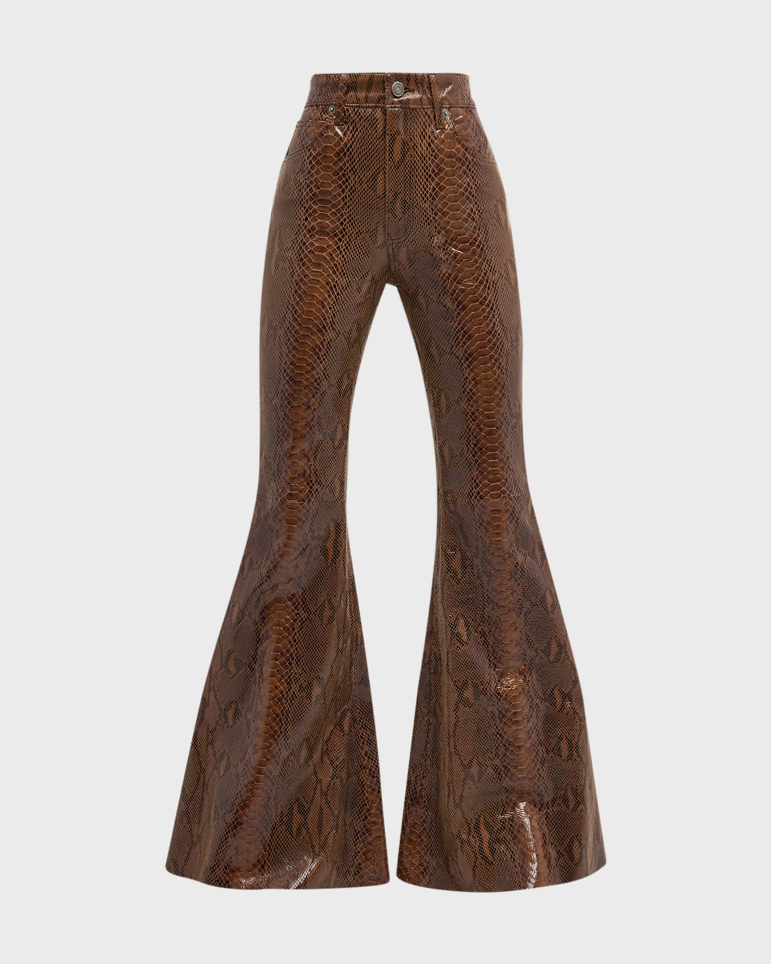 Snakeskin bell bottoms shop