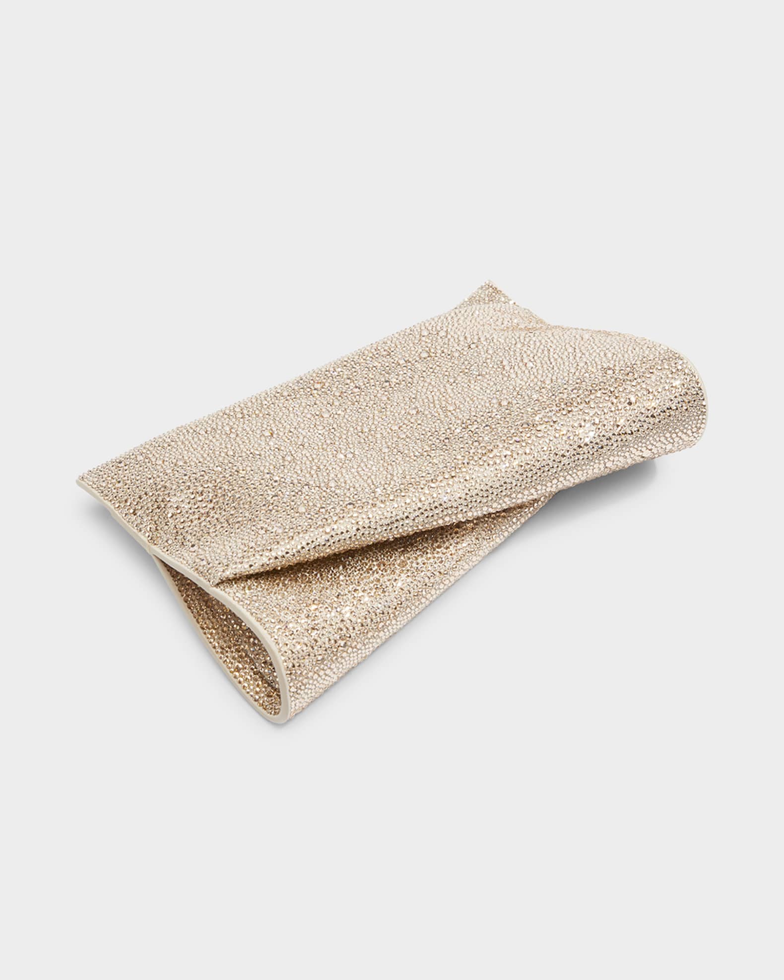 Loubitwist Small Clutch in Strass Suede 1