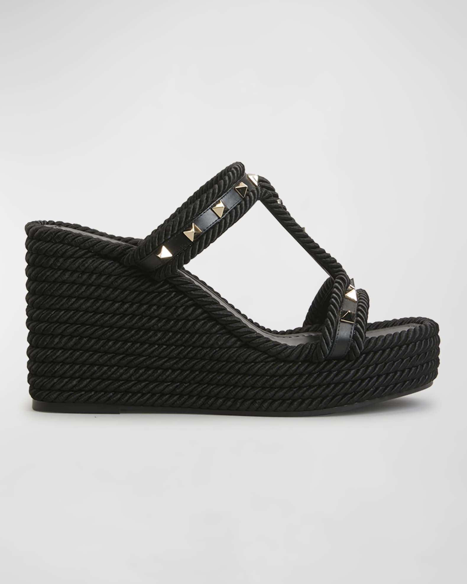 Rockstud espadrille wedge valentino garavani outlet
