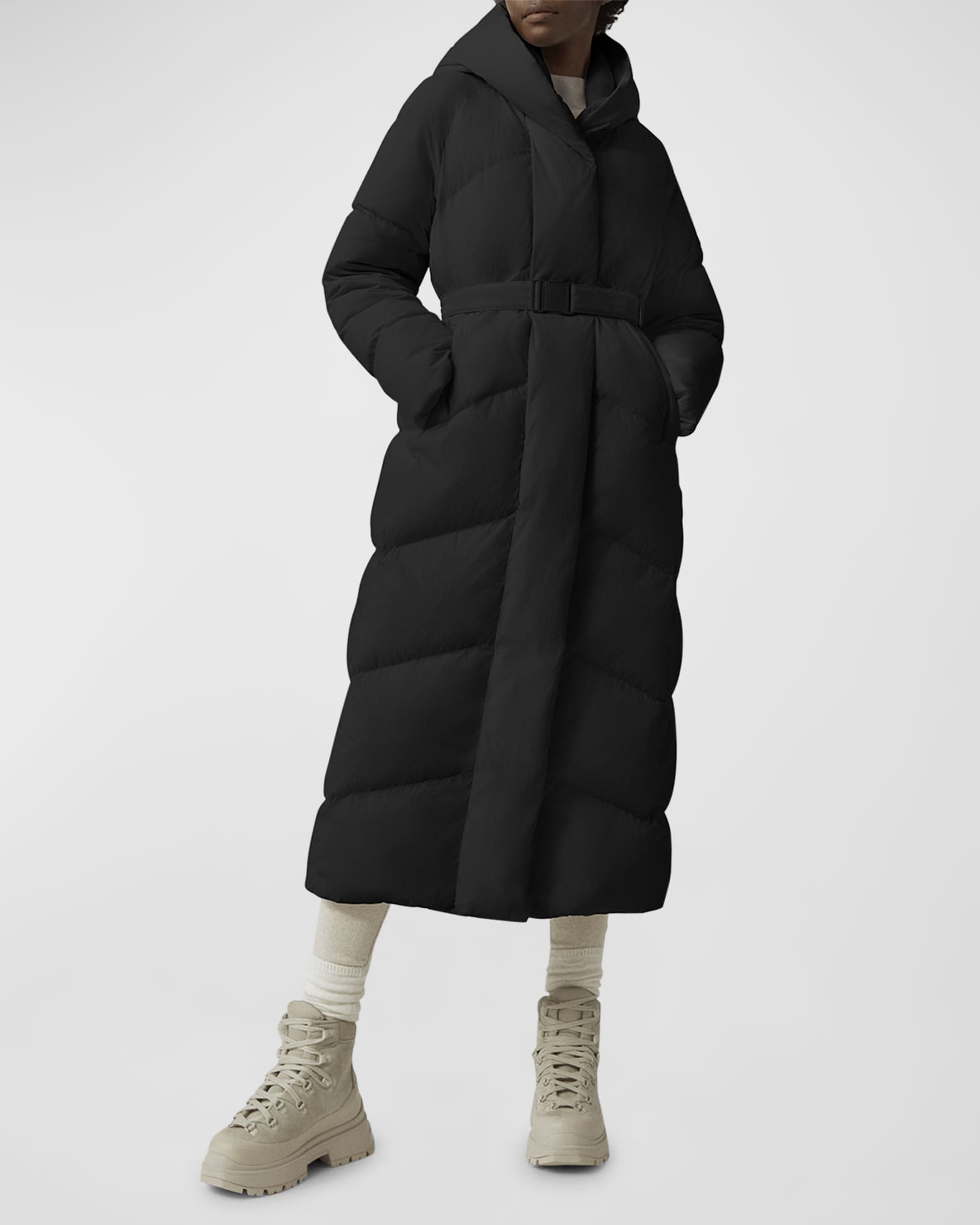Womens black deals padded parka