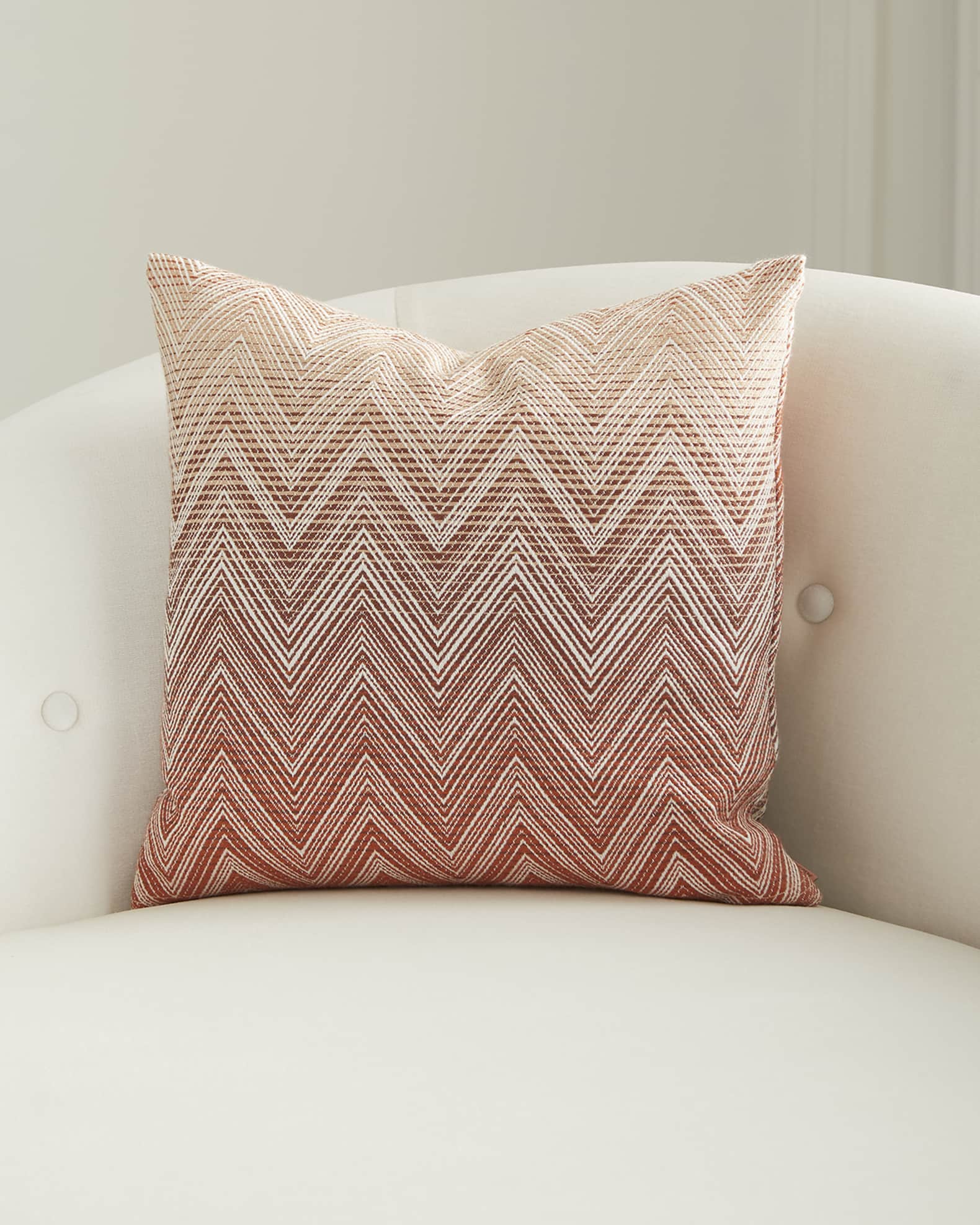 Timmy Merino Wool Ombre Chevron Cushion 1
