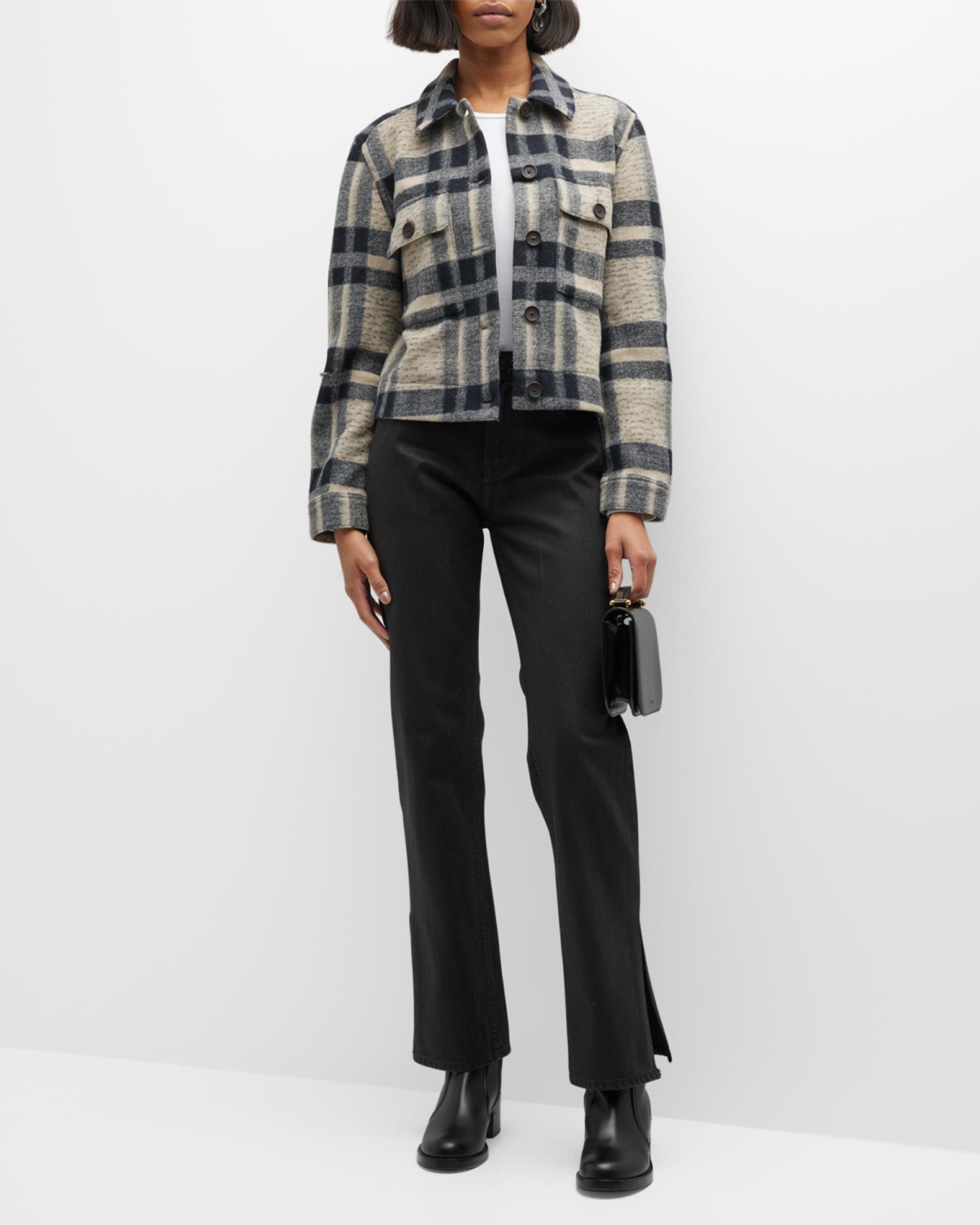 Rails Steffi Plaid Cropped Jacket | Neiman Marcus