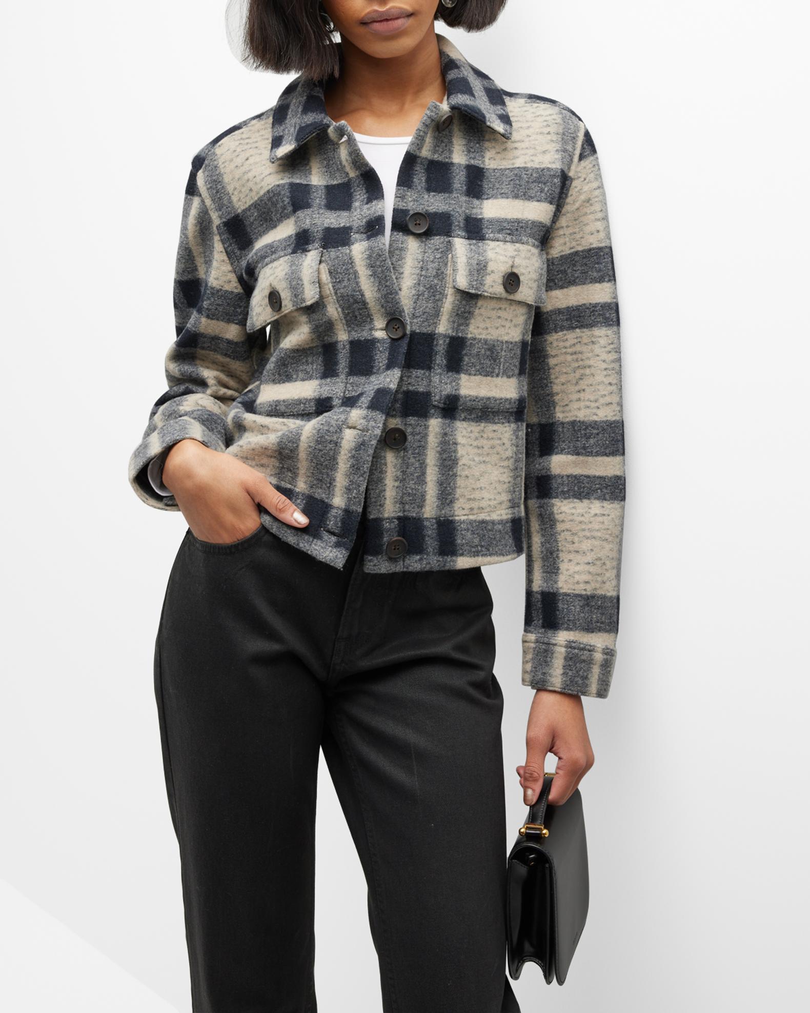 Rails Steffi Plaid Cropped Jacket | Neiman Marcus