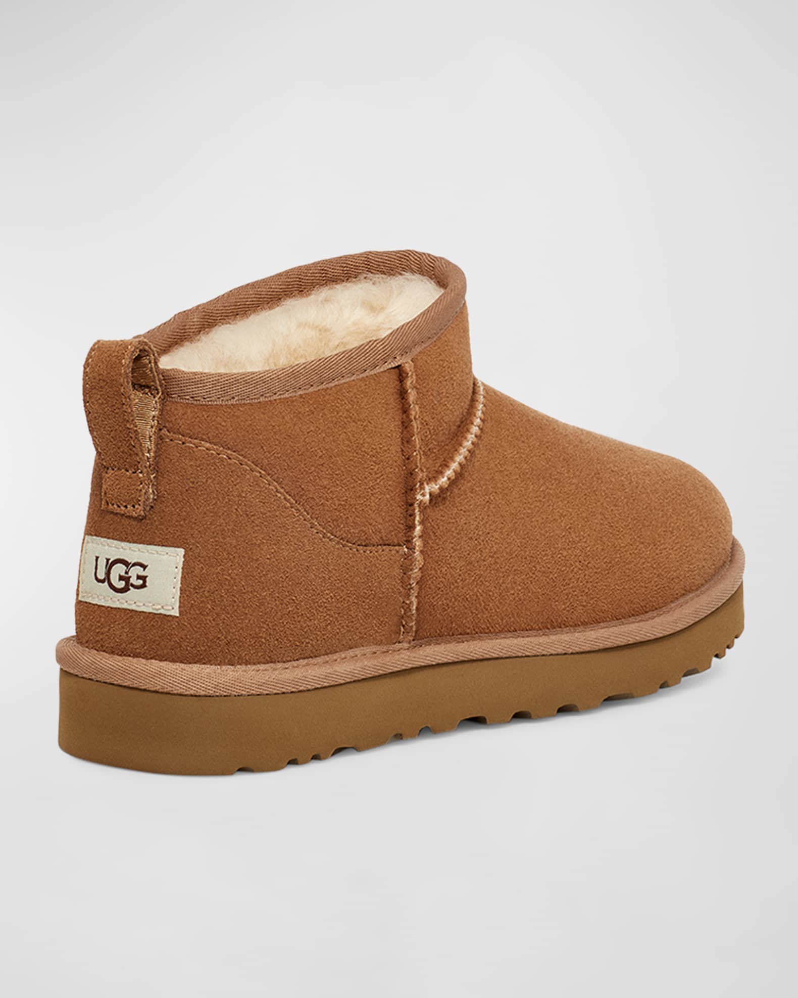 UGG Men s Classic Ultra Mini Leather Ankle Boots Neiman Marcus