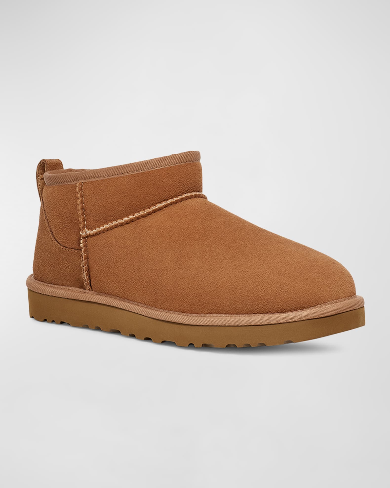 UGG Men's Classic Ultra Mini Leather Ankle Boots | Neiman Marcus