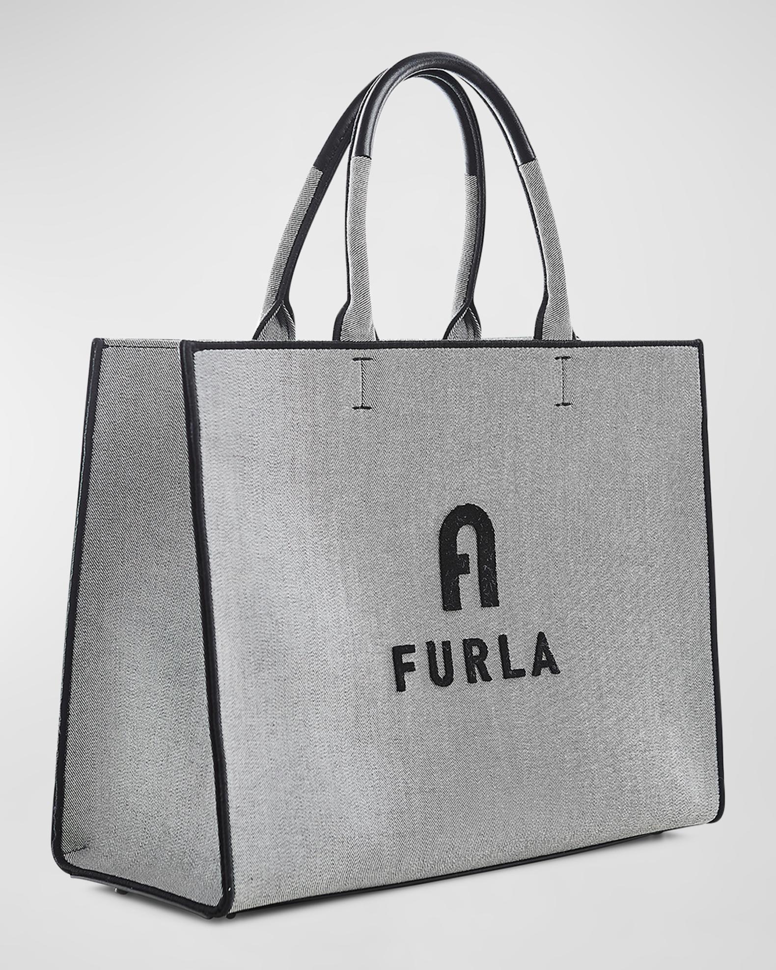 Furla Opportunity Large Canvas Tote Bag | Neiman Marcus