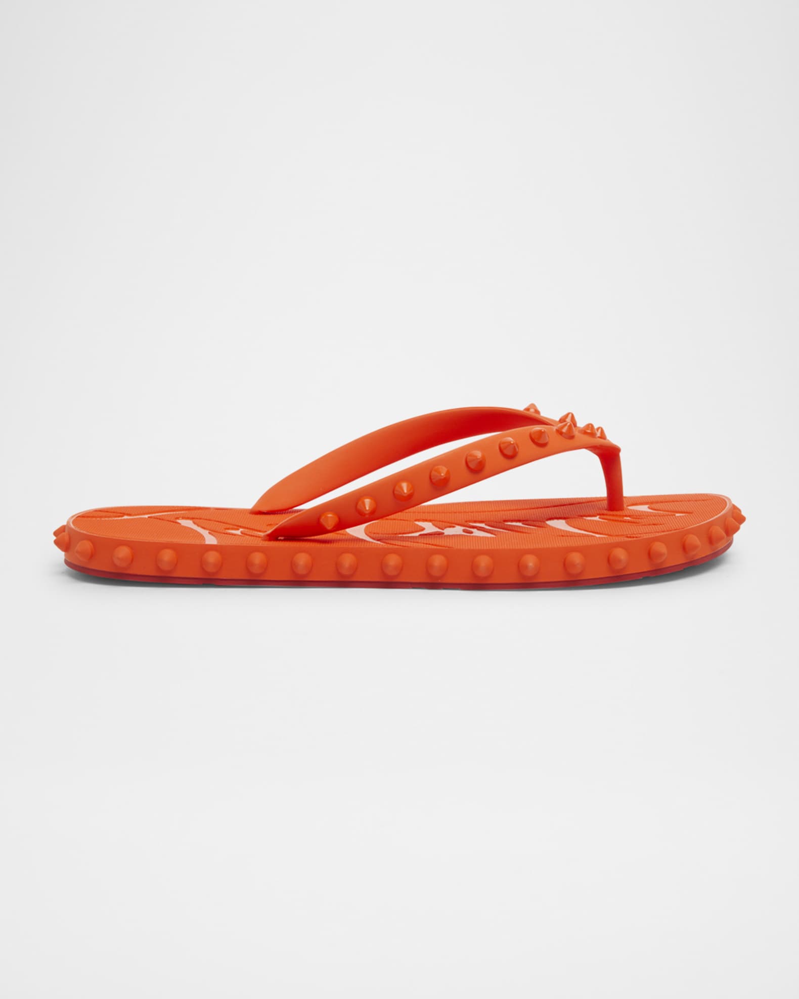 Loubi Donna Spike Red Sole Flip Flops 0