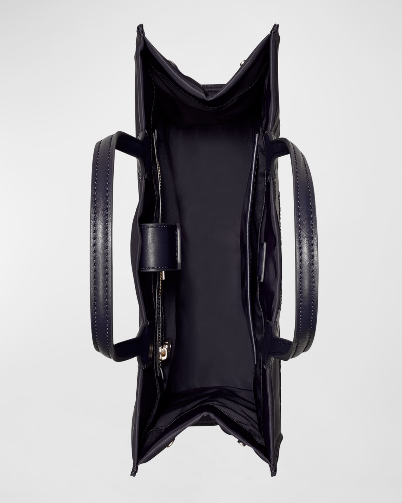 TORY BURCH EllaミニRecycledナイロントートバッグNavy Black TORY BURCH EllaミニRecycledナイロントートバッグNavy Black