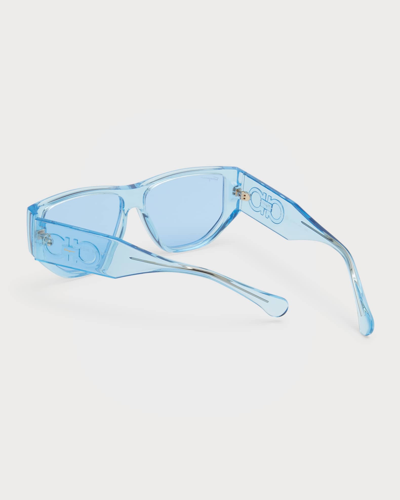 Monochrome Rectangle Plastic Sunglasses 1