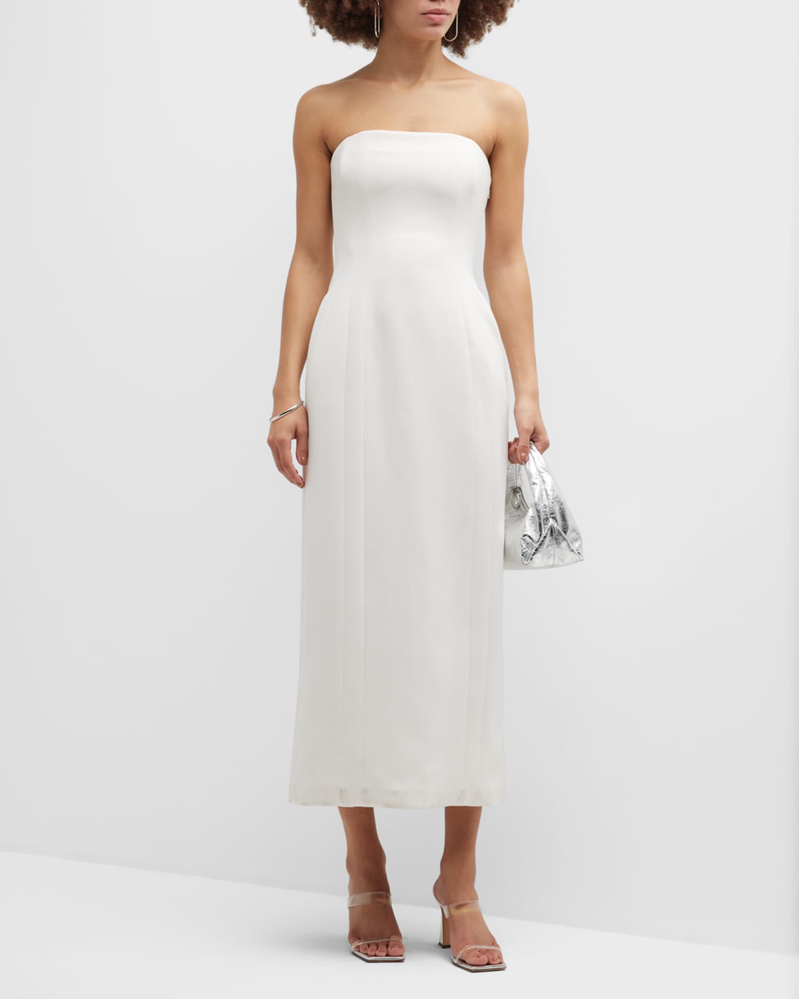 A.L.C. Elizabeth Strapless Midi Dress | Neiman Marcus