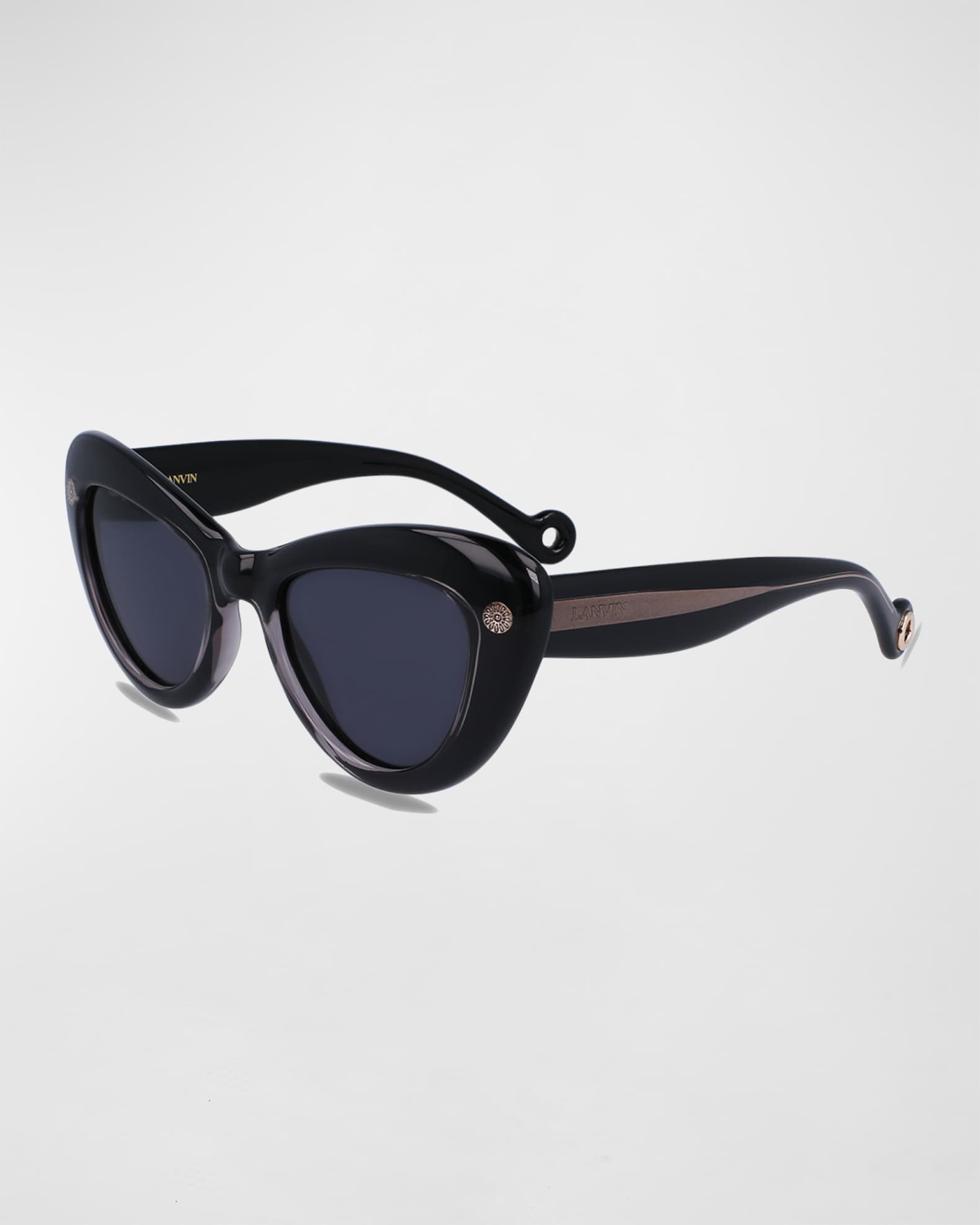 Lanvin Daisy Chunky Plastic Cat-Eye Sunglasses | Neiman Marcus