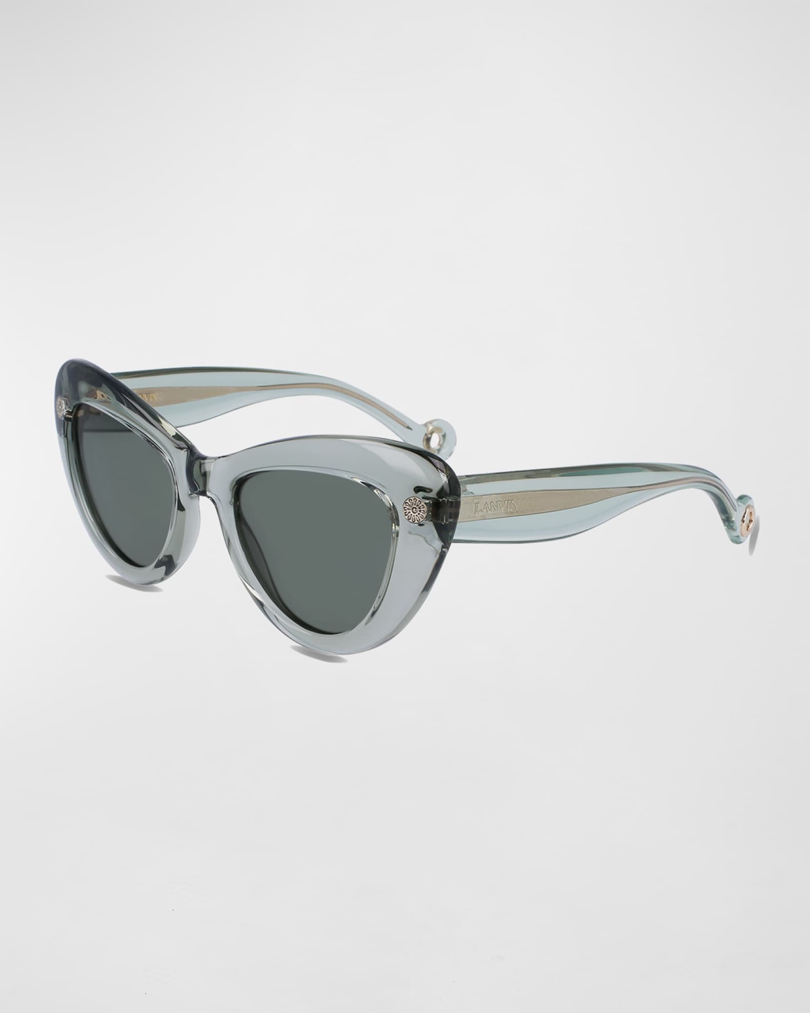 Daisy Chunky Plastic Cat-Eye Sunglasses  0