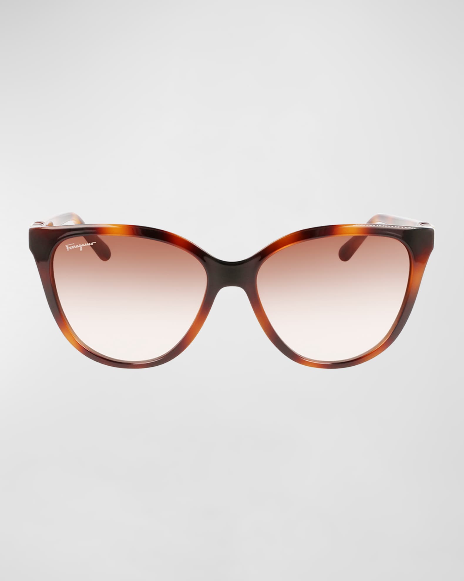 Ferragamo Gancini Injection Plastic Cat-Eye Sunglasses