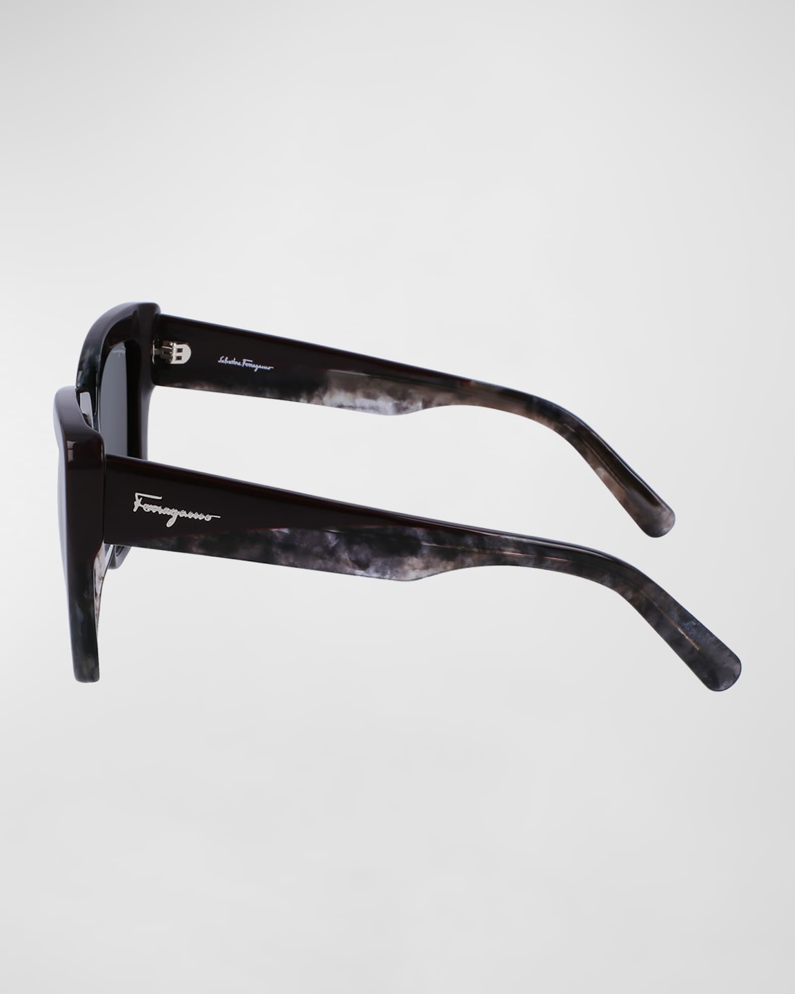 Ferragamo Brown Acetate Sunglasses main image 0