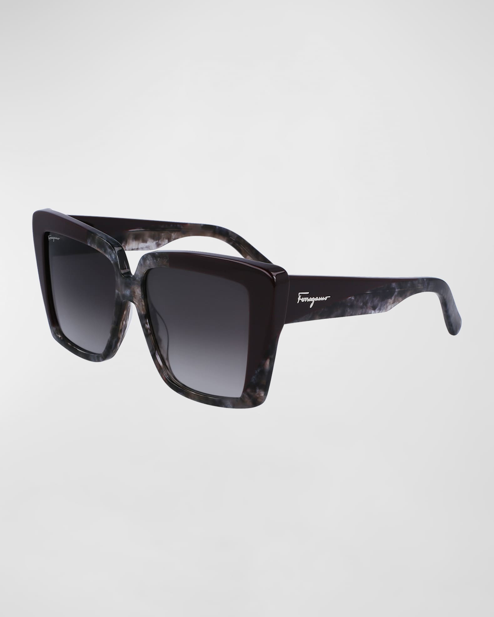 Ferragamo Black Acetate Sunglasses main image 1