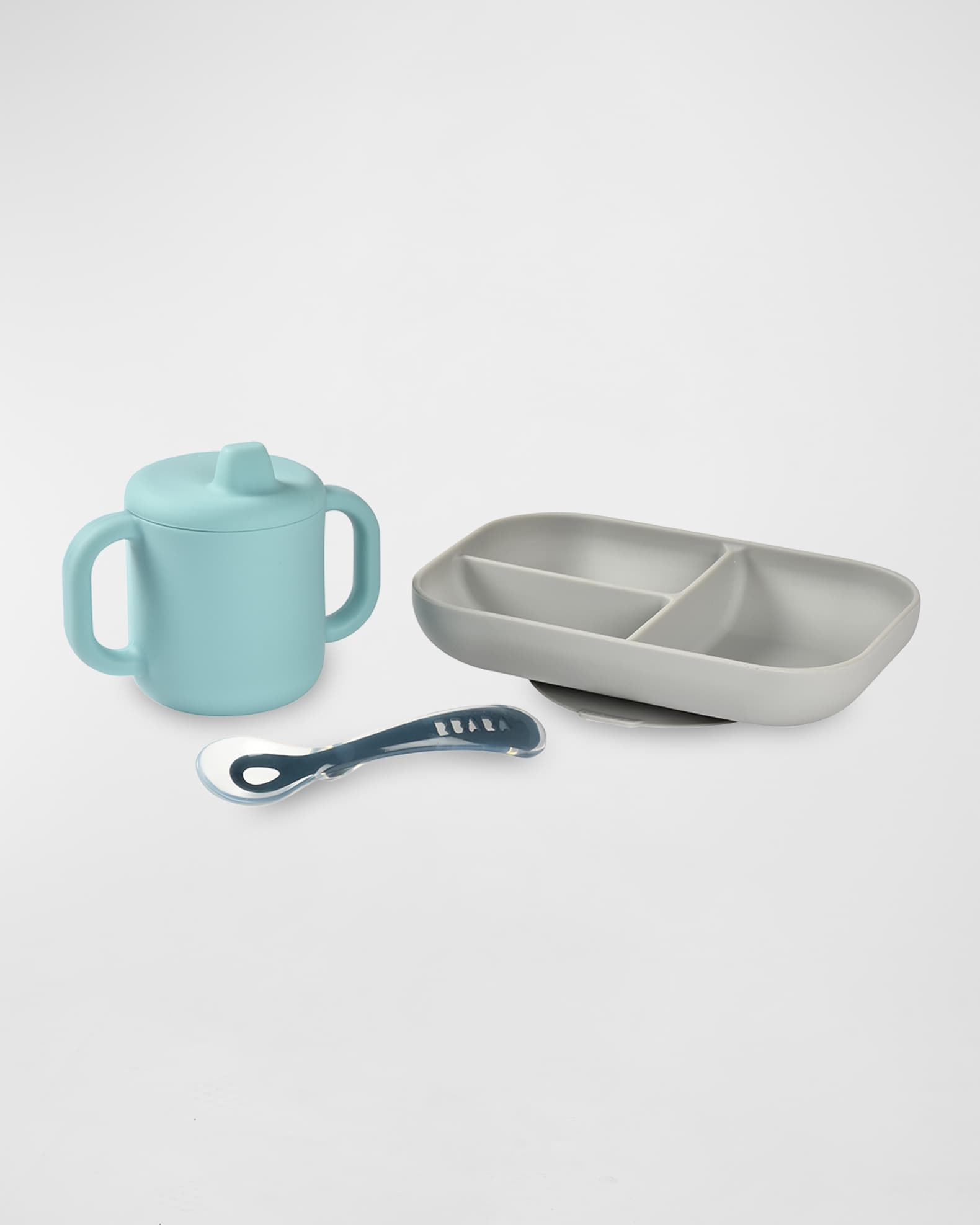 BEABA Kid's Beaba Three-Piece Silicone Feeding Set