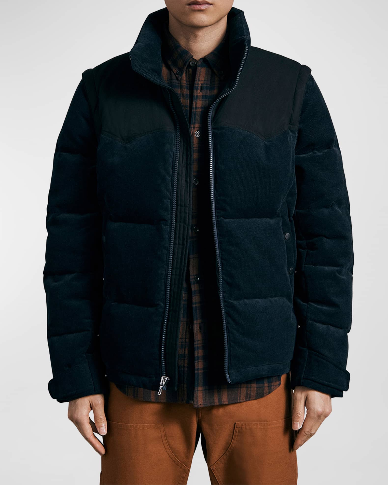 Rag & Bone Men's Holt Corduroy Puffer Jacket | Neiman Marcus