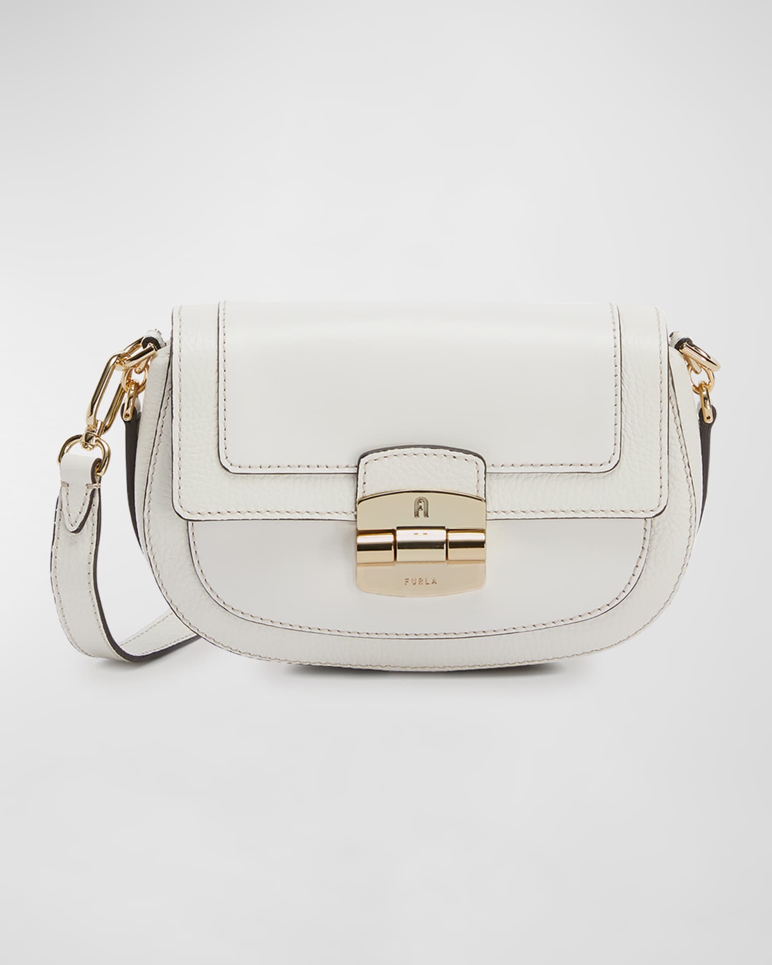 Furla Club Saddle Leather Crossbody Bag Neiman Marcus