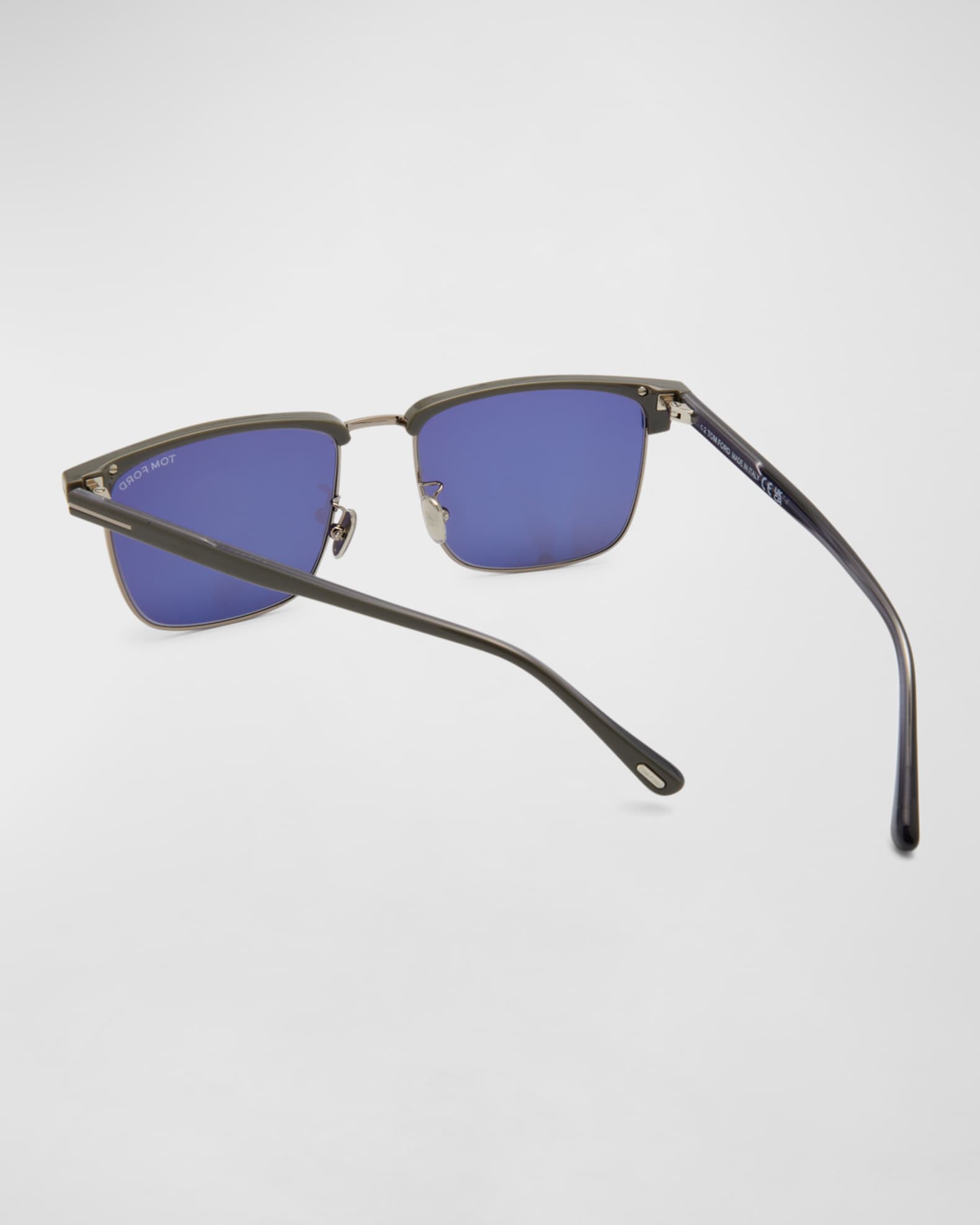 Men s FT0997 Hudson Half Rim Square Sunglasses