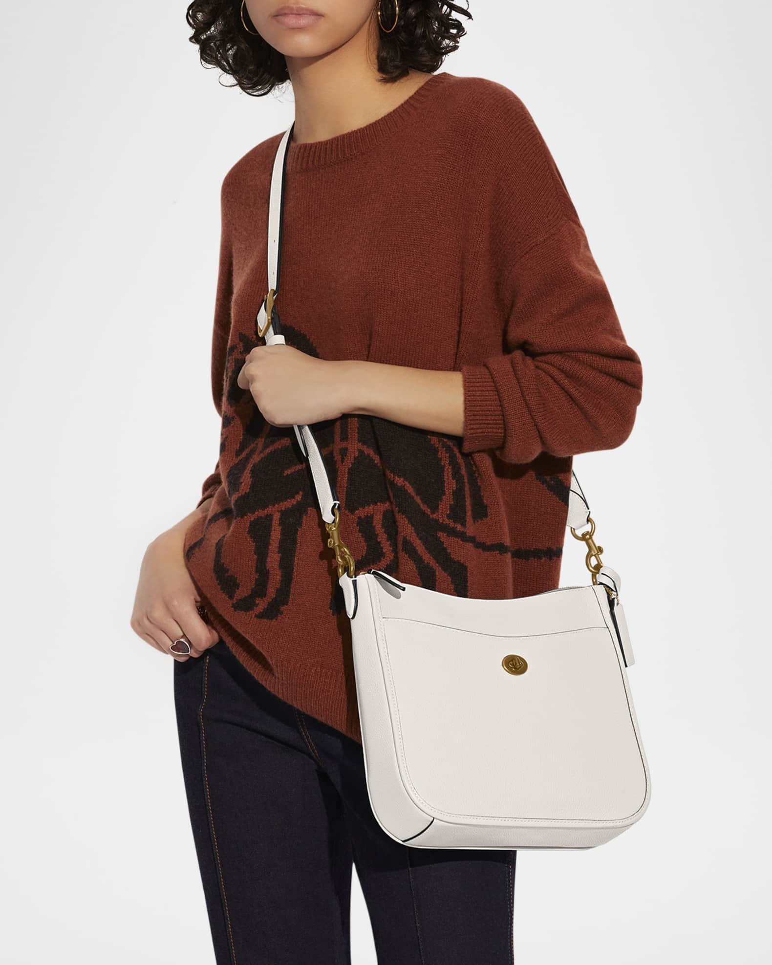 Coach Polished Pebble Leather Crossbody Bag Neiman Marcus