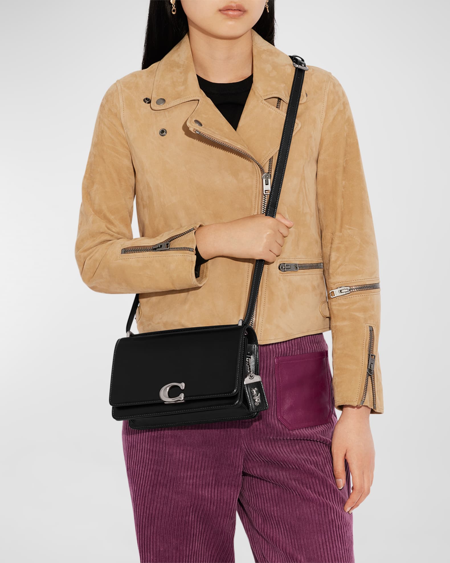 Coach Elevated Luxe Leather Shoulder Bag | Neiman Marcus