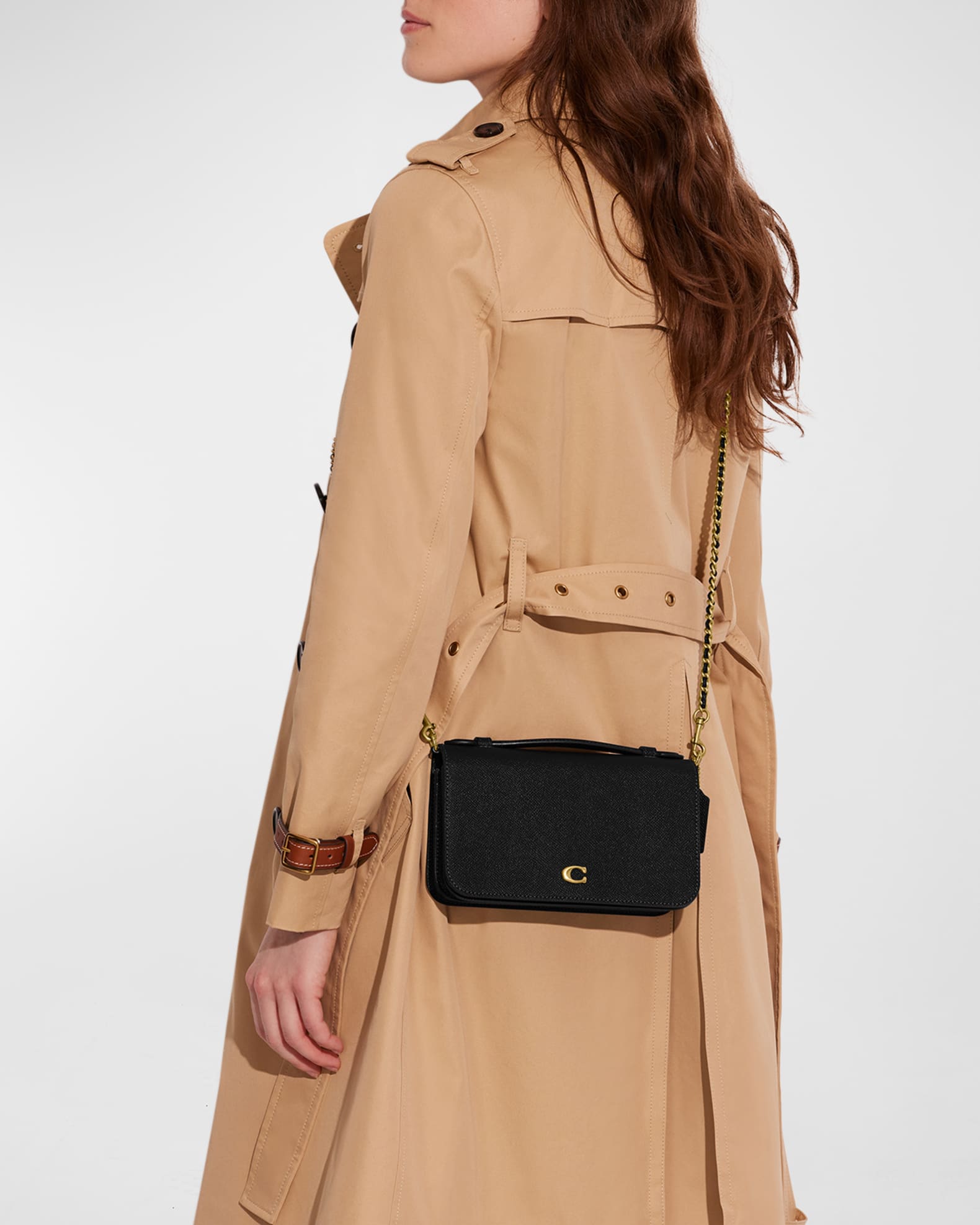 Coach Crossgrain Leather Chain Crossbody Bag Neiman Marcus