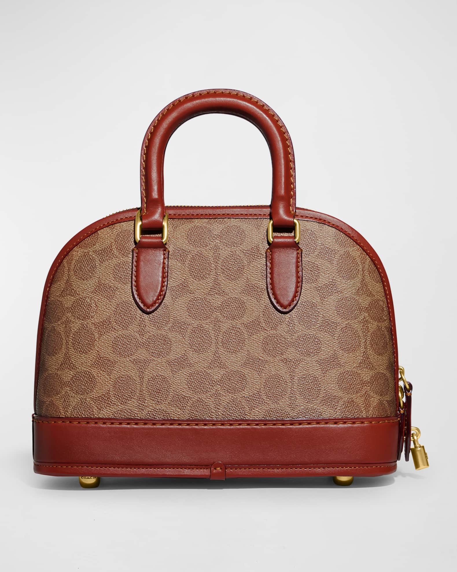 Coach Revel Signature Coated Canvas TopHandle Bag Neiman Marcus