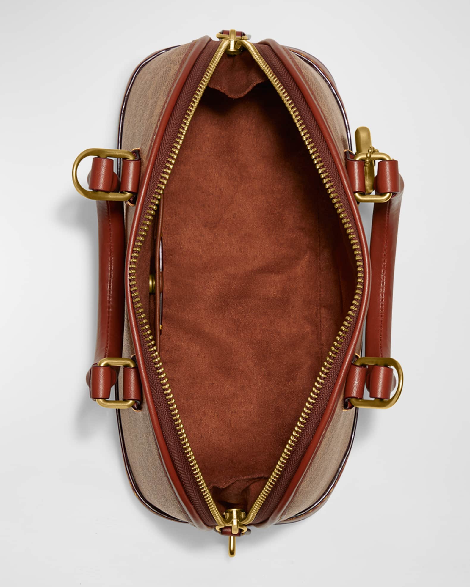 Coach Revel Signature Coated Canvas TopHandle Bag Neiman Marcus