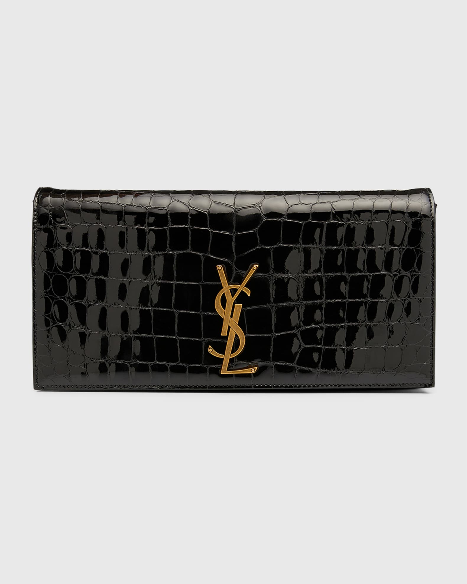 Ysl new arrivals clutch crocodile