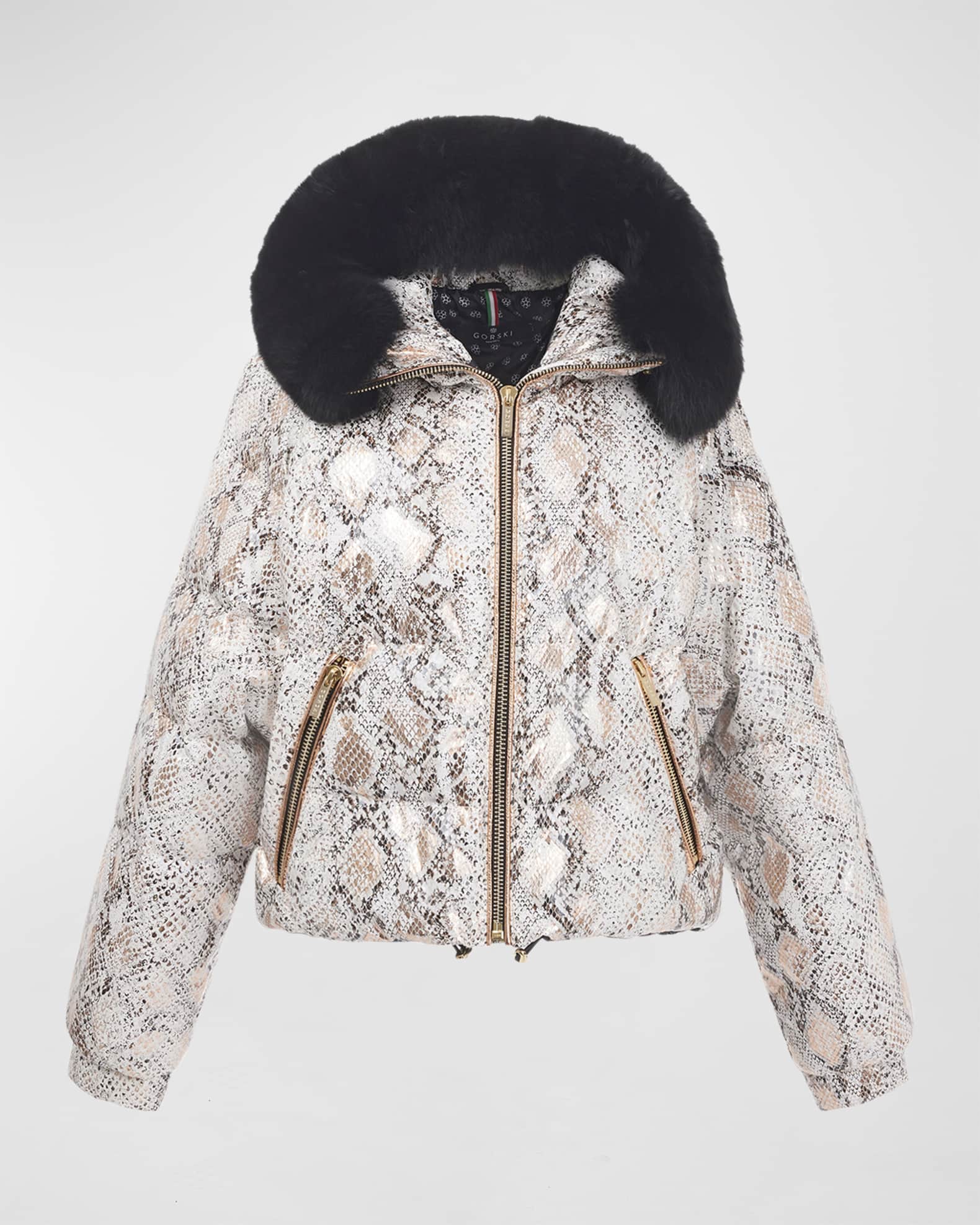 Apres-Ski Jacket w/ Detachable Lamb Shearling Trim 0