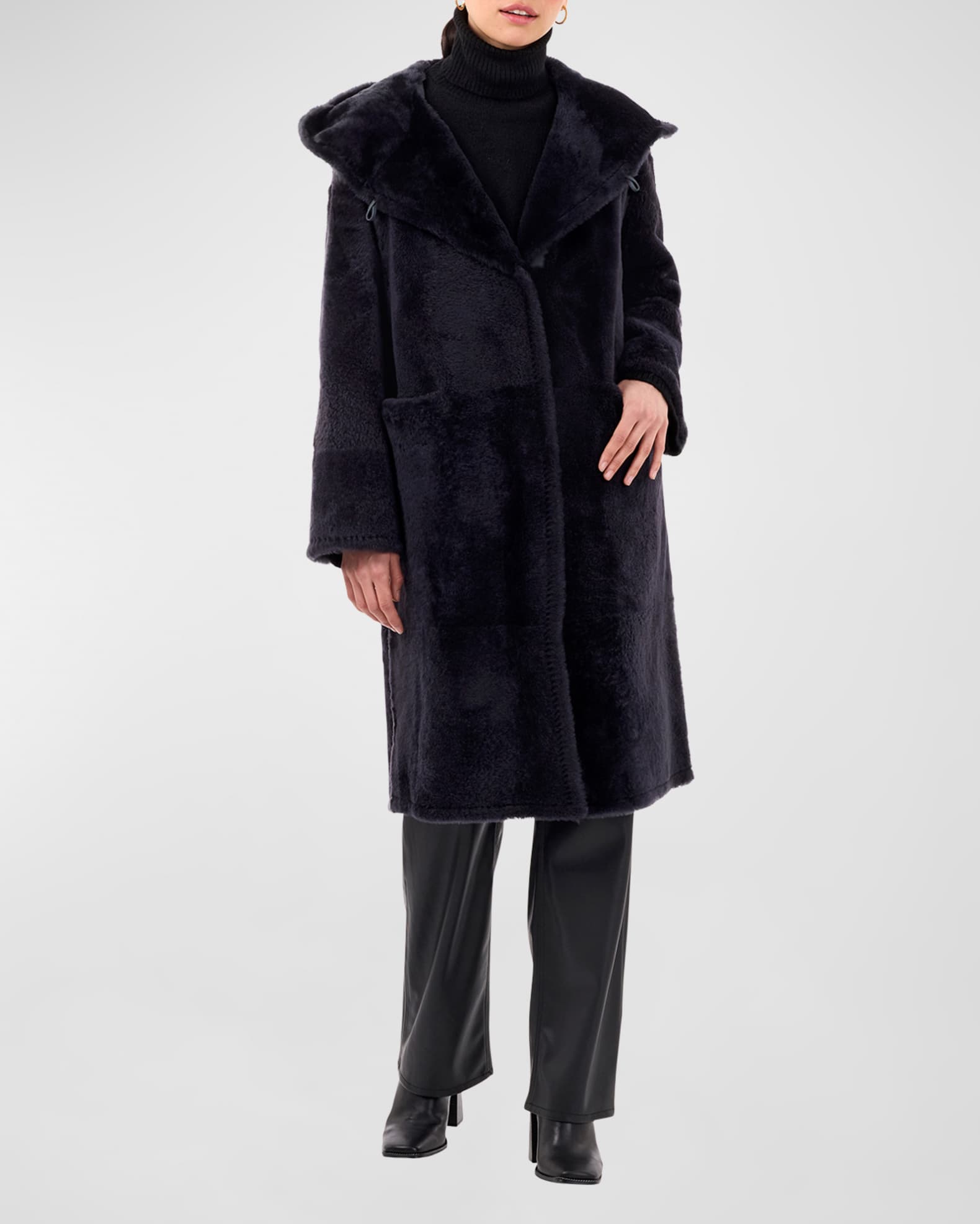 Reversible Lamb Shearling Parka Jacket 1