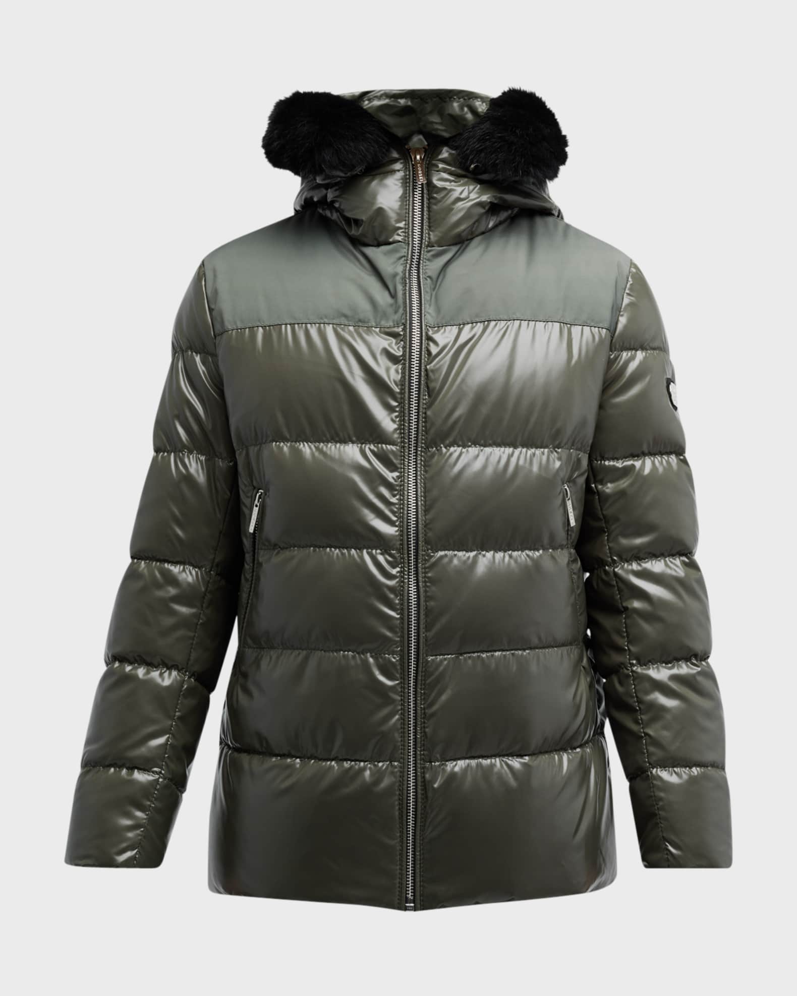 Men's Apres Ski Parka With Detachable Lamb Shearling Hood Trim 0