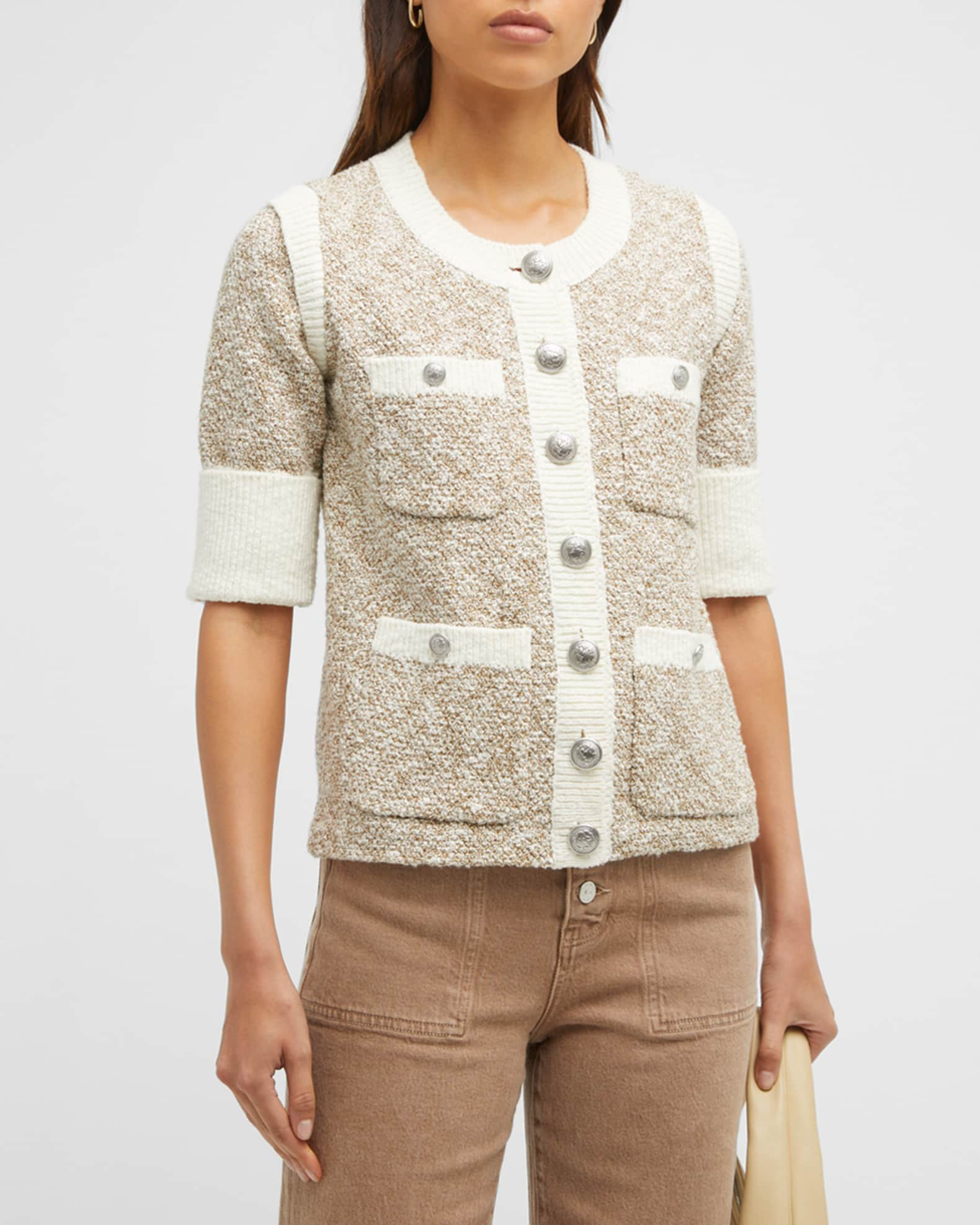 Veronica Beard Kaufman Knit Jacket Neiman Marcus